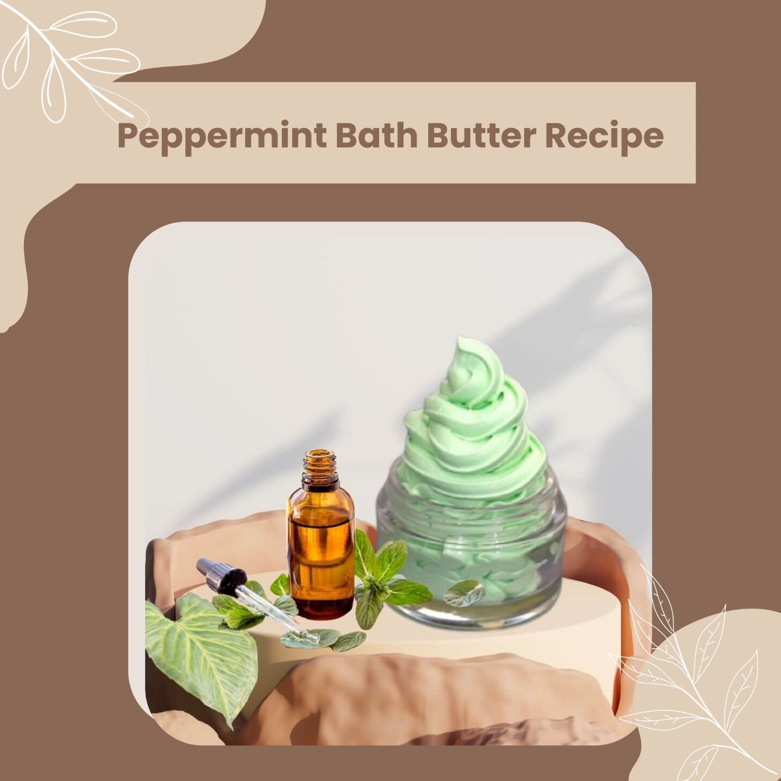 Peppermint Foaming Bath Butter