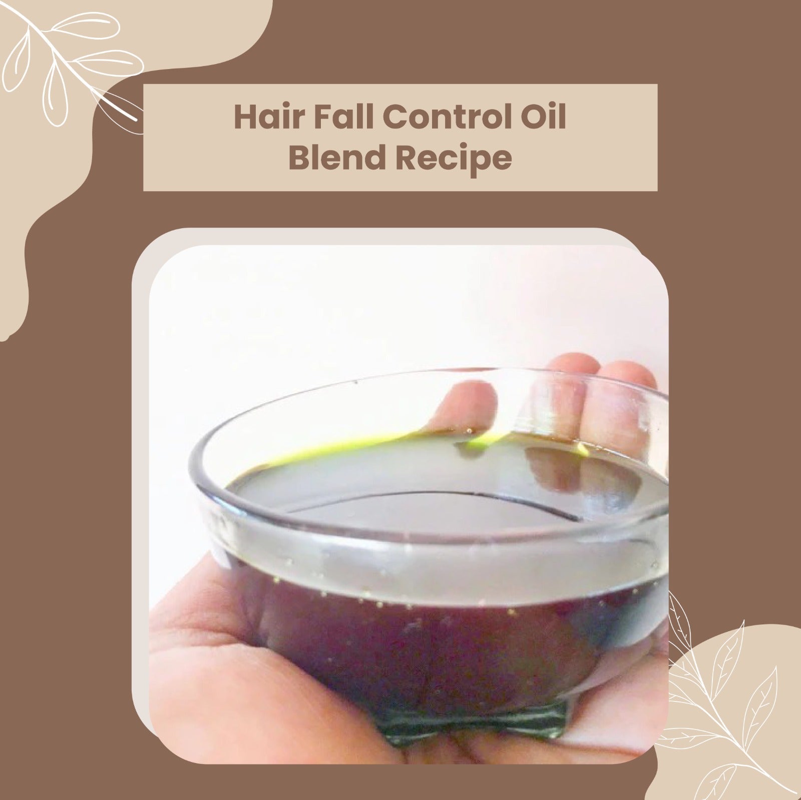 DIY Hair Fall Control Oil Blend Recipe