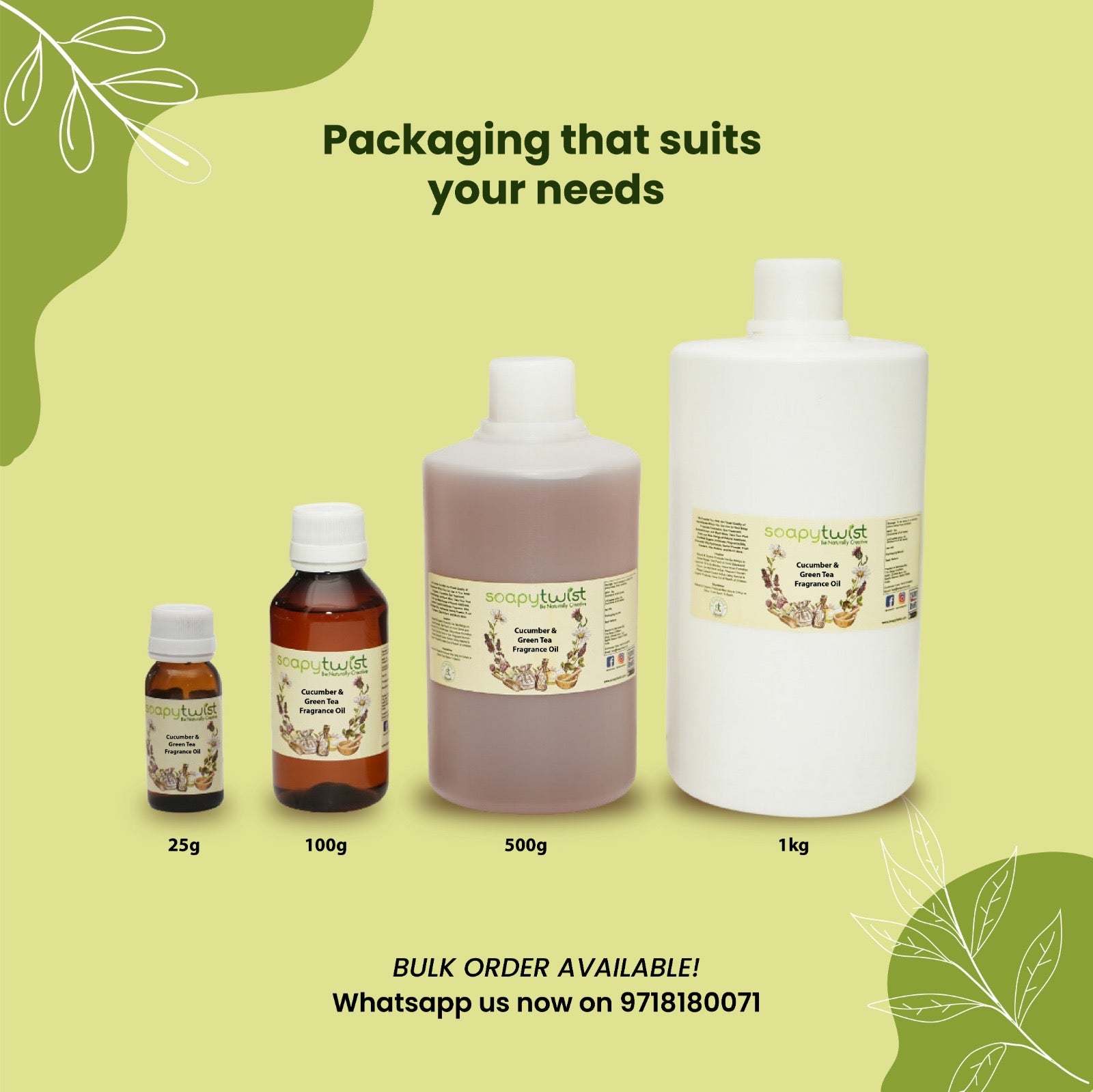 Cucumber & Green Tea Fragrance Oil