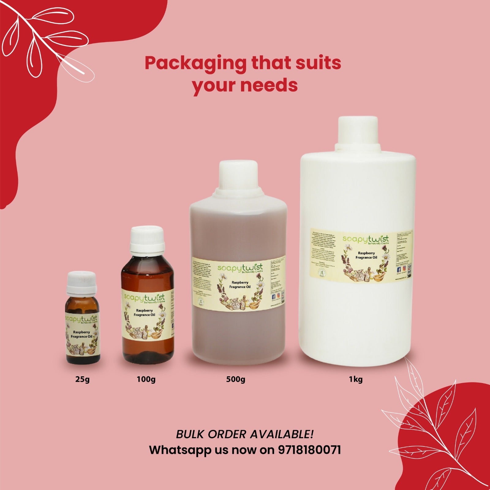 Raspberry Fragrance Oil (Water Soluble)