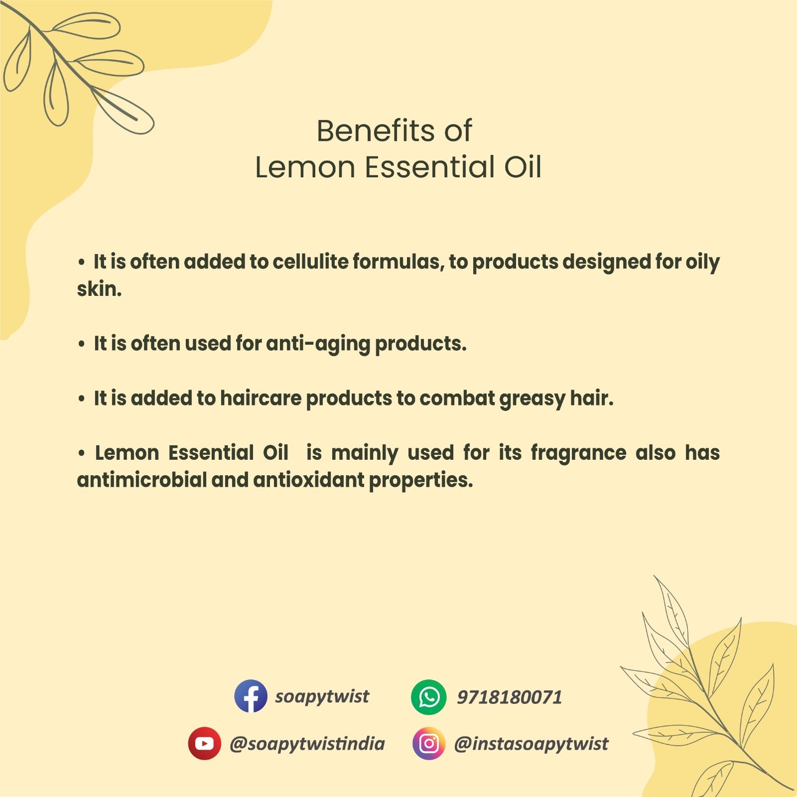 Lemon Essential Oil