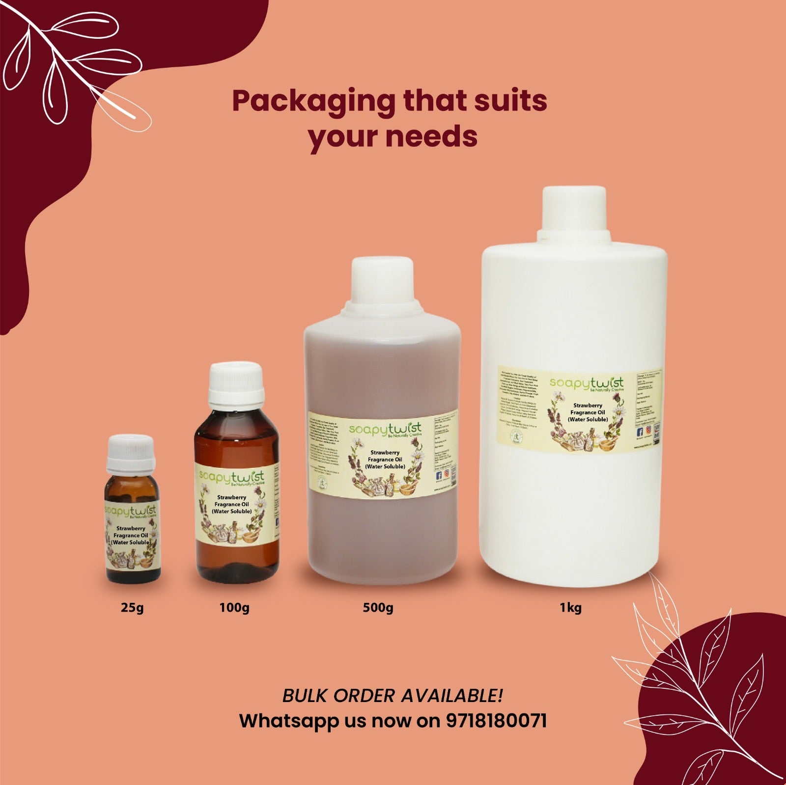 Strawberry Fragrance Oil (Water Soluble)