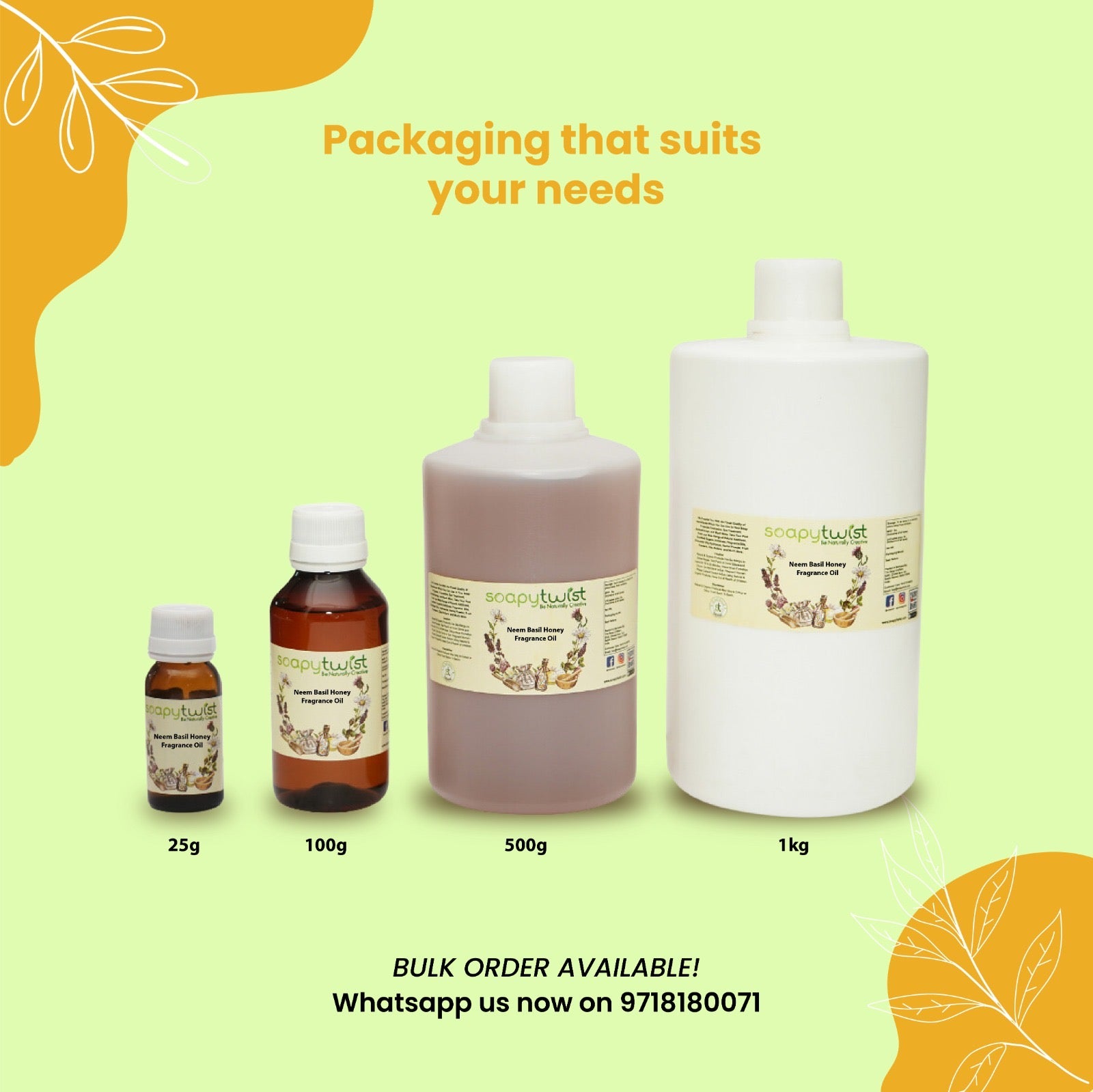 Neem Basil Honey Fragrance Oil