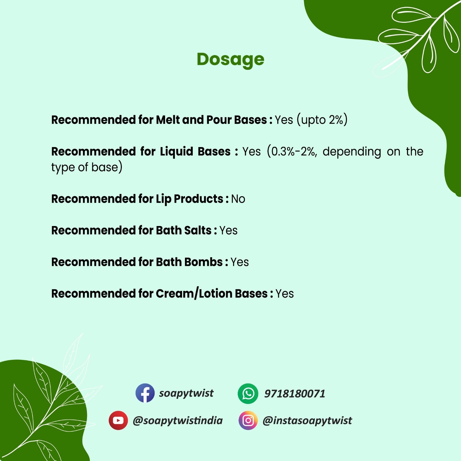 Spearmint Fragrance Oil