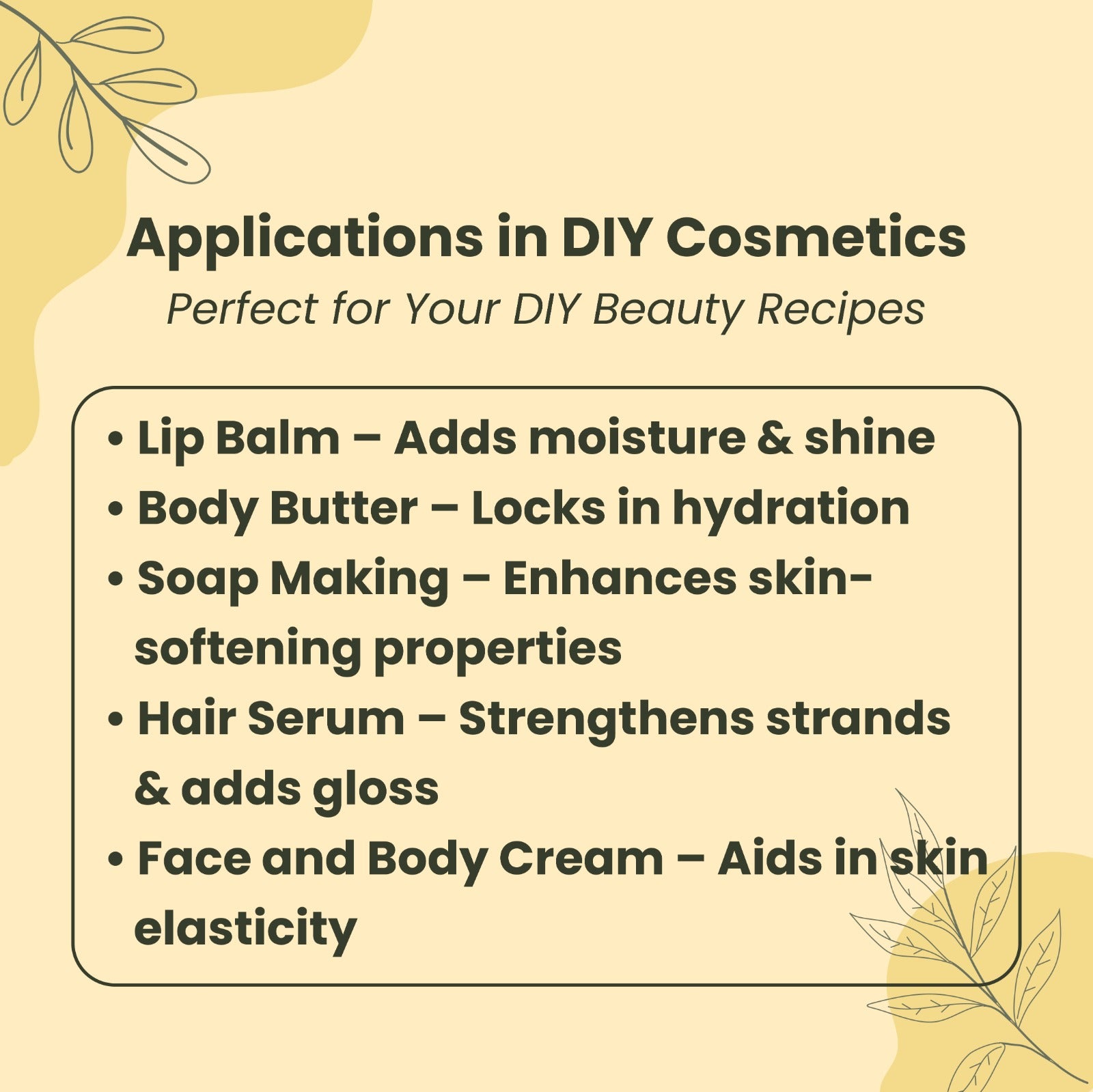 Applications in DIY Cosmetics