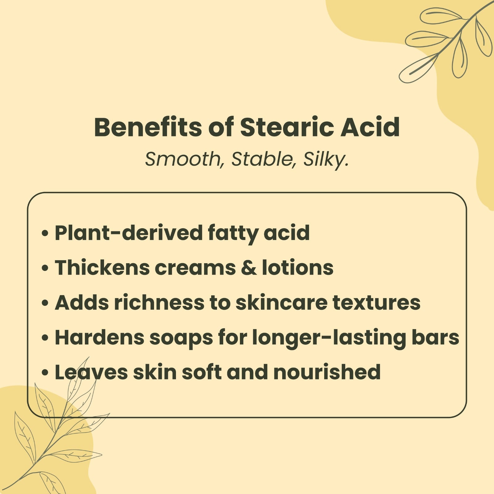 Benefits of Stearic Acid
