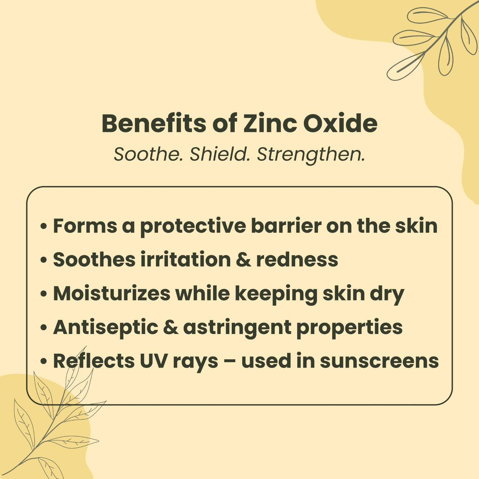 Benefits of Zinc Oxide