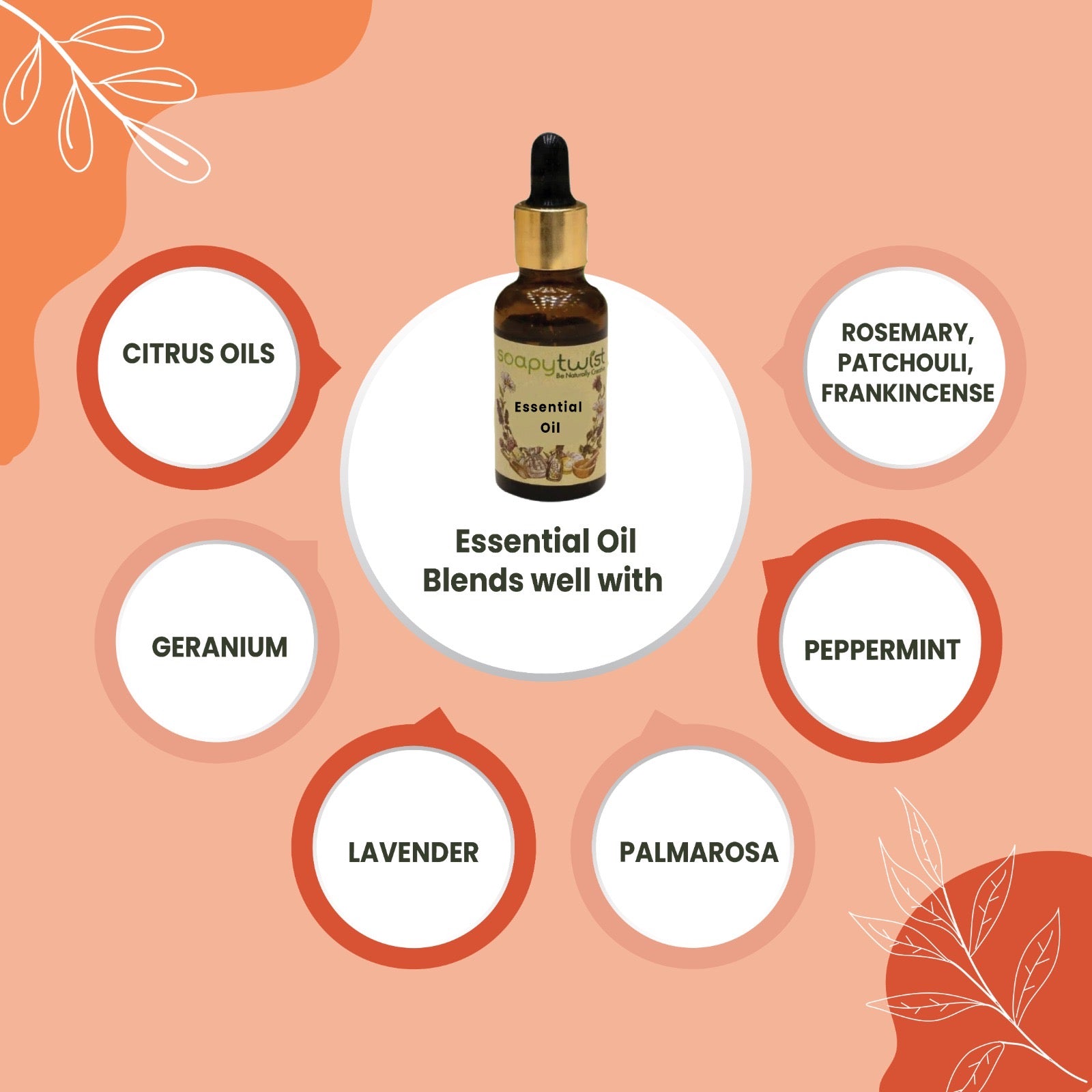 Blends well with Soapy Twist Grapefruit Essential Oil