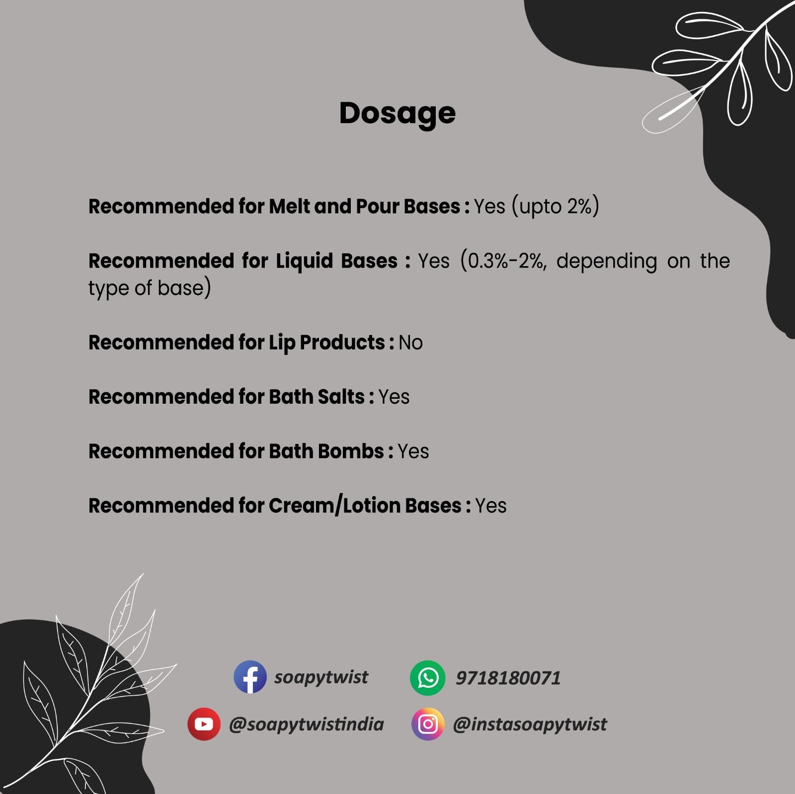 Black Flower Fragrance Oil