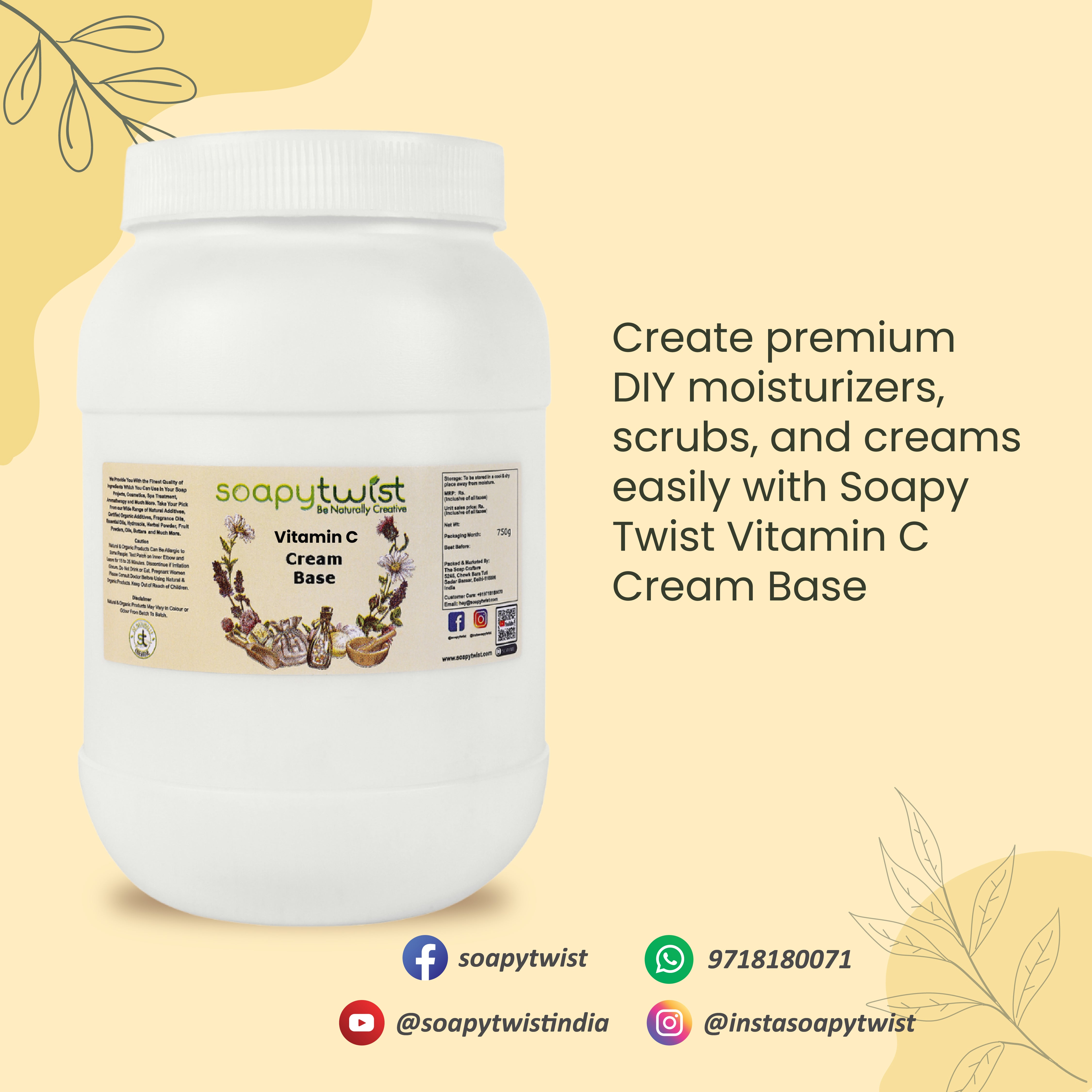 Create Premium DIY moisturizers.