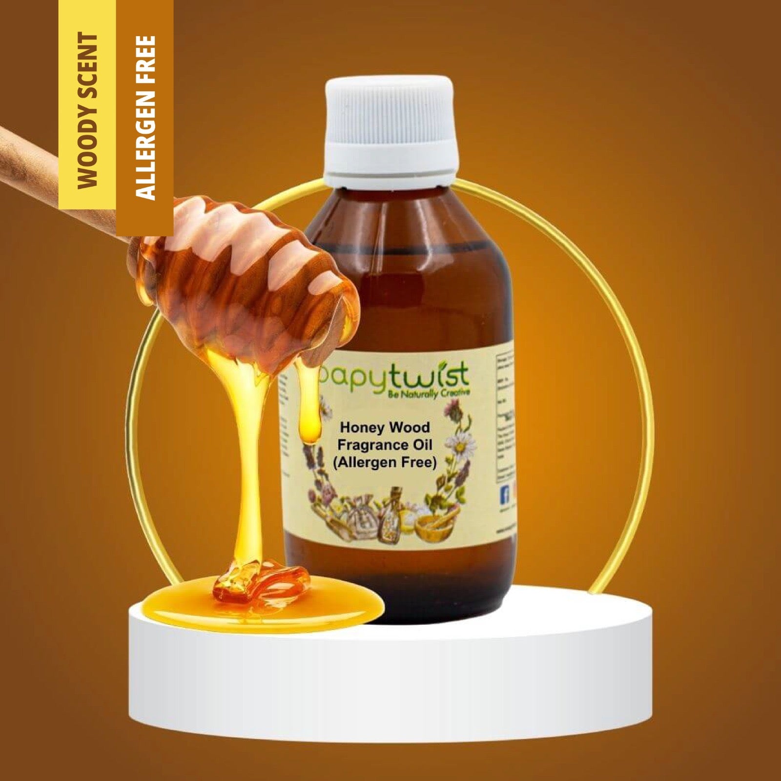 Honey Wood Fragrance Oil (Allergen Free)