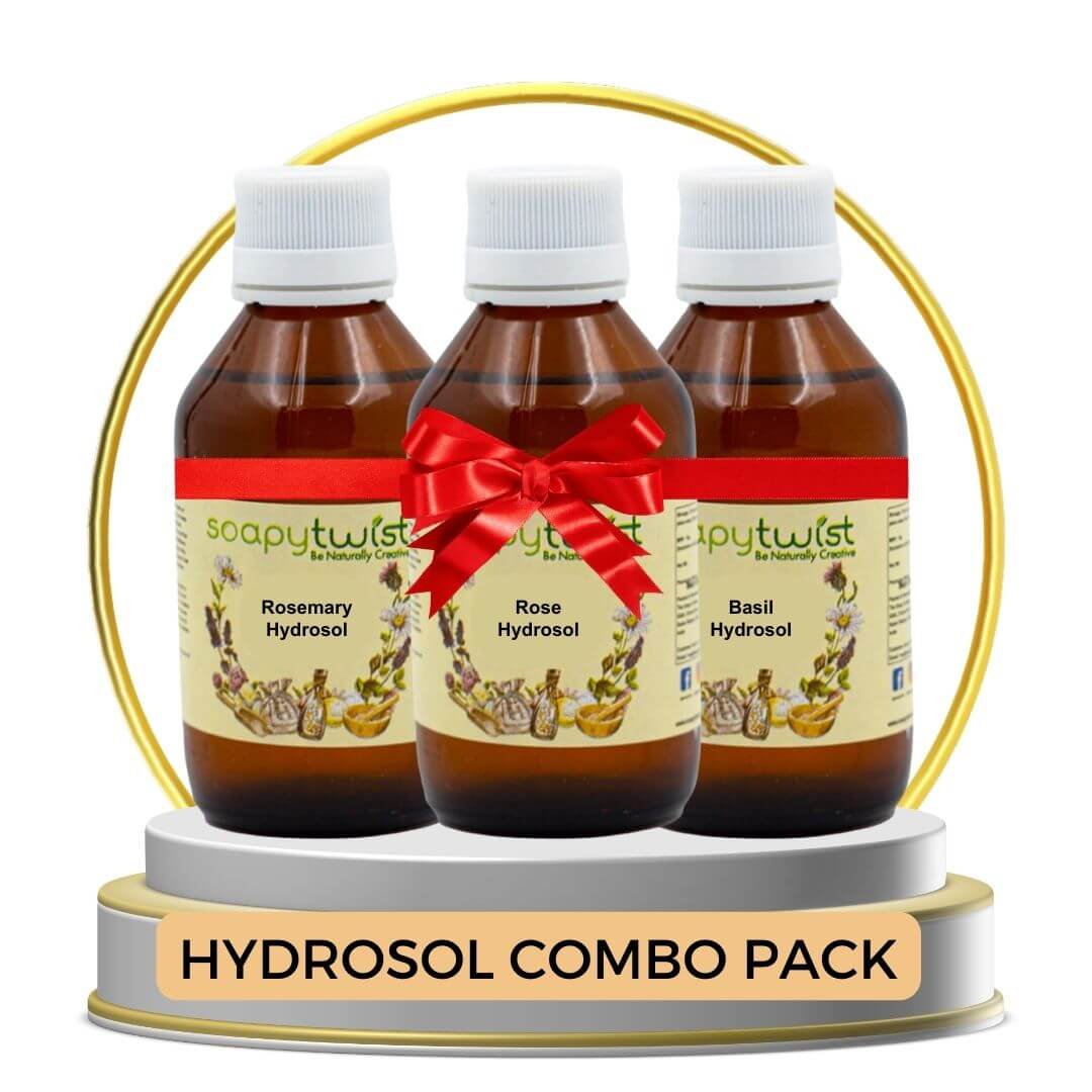 Rosemary Rose Basil Hydrosol Combo Pack DIY Skincare Haircare