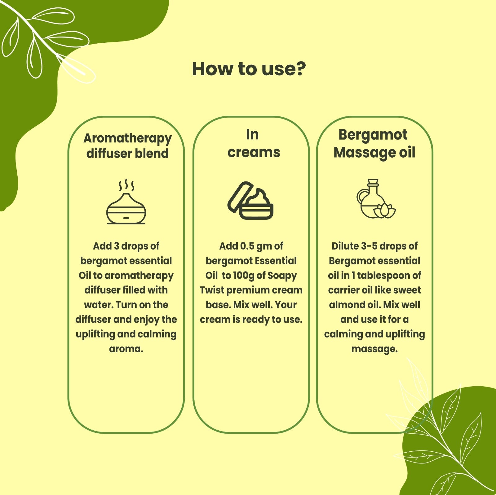 How to Use Soapy Twist Bergamot Essential Oil