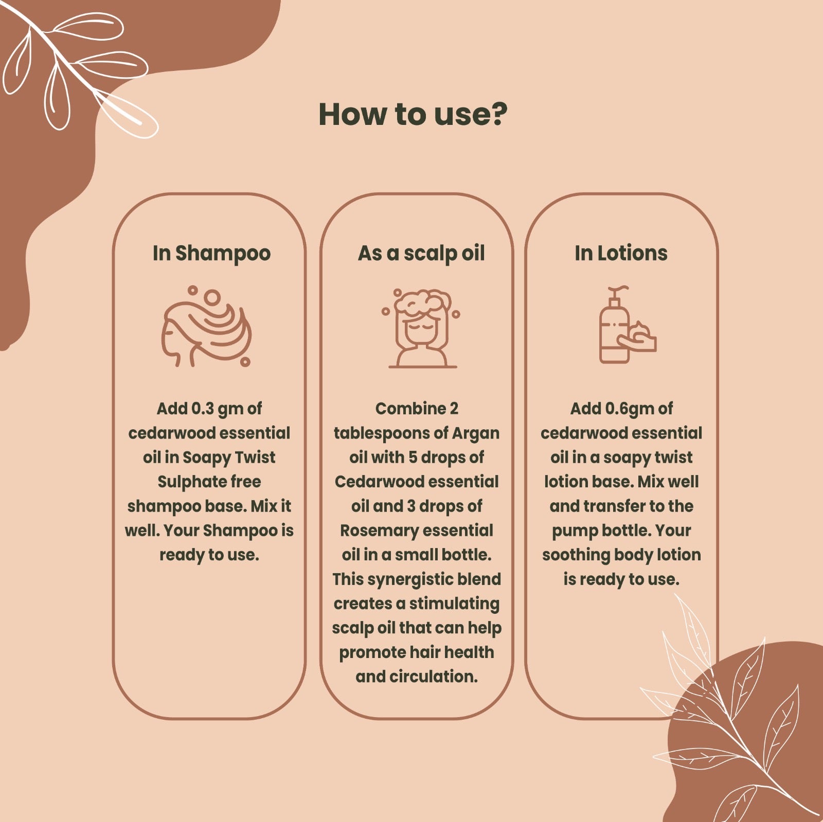 How to Use Soapy Twist Cedarwood Essential Oil
