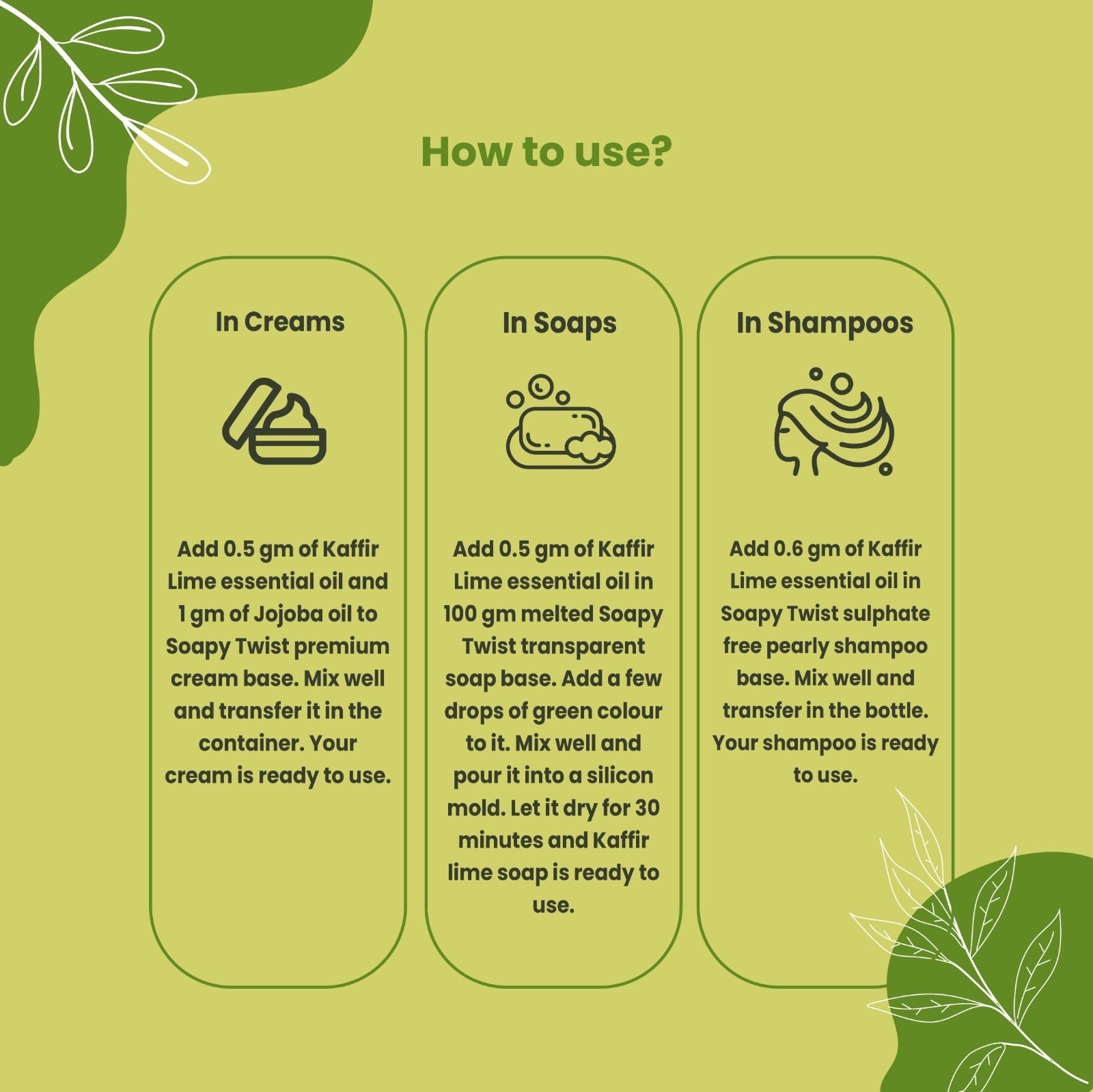 How to Use Soapy Twist Kaffir Lime Essential Oil