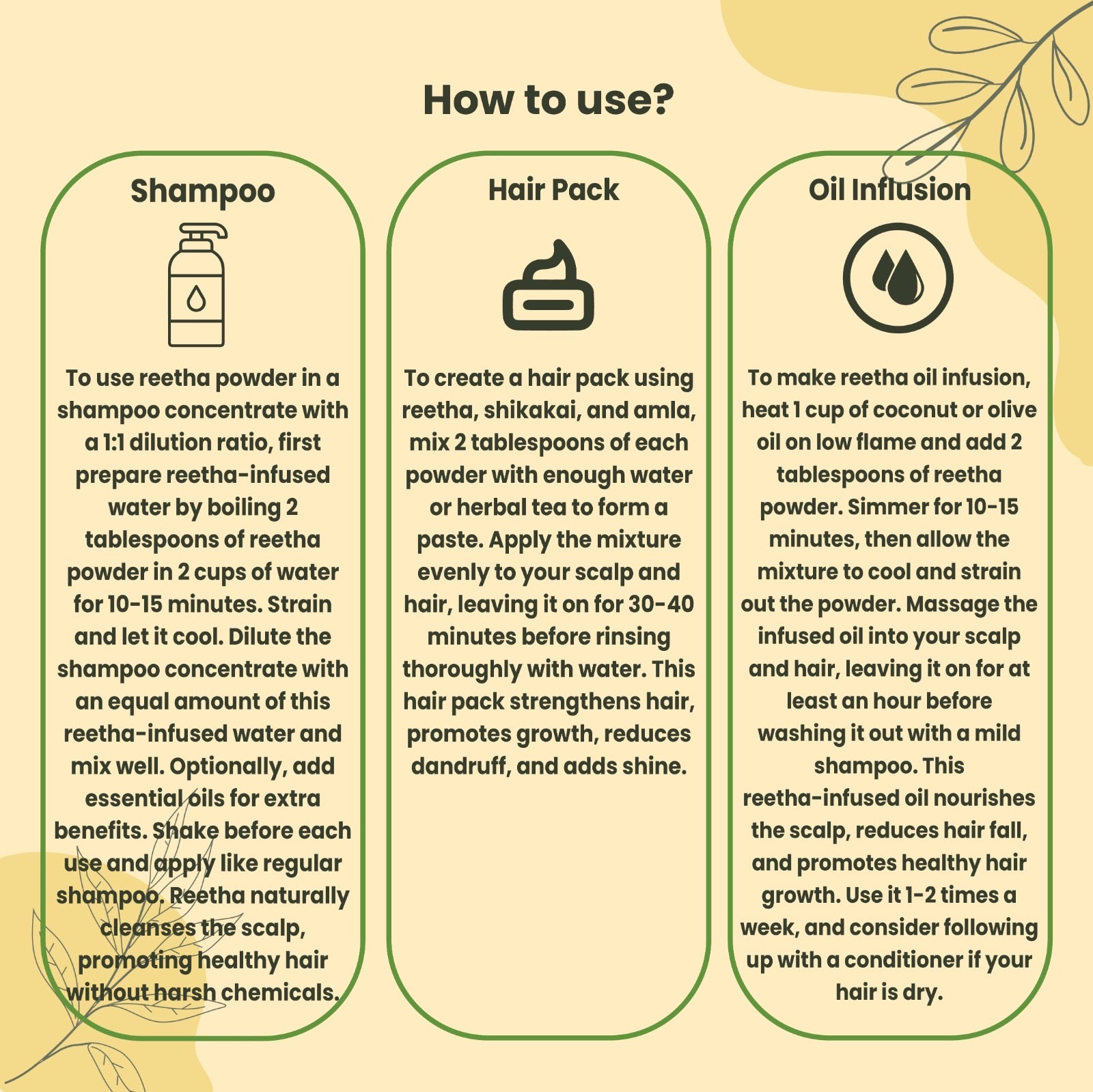 Organic Reetha (Soapnut) Powder