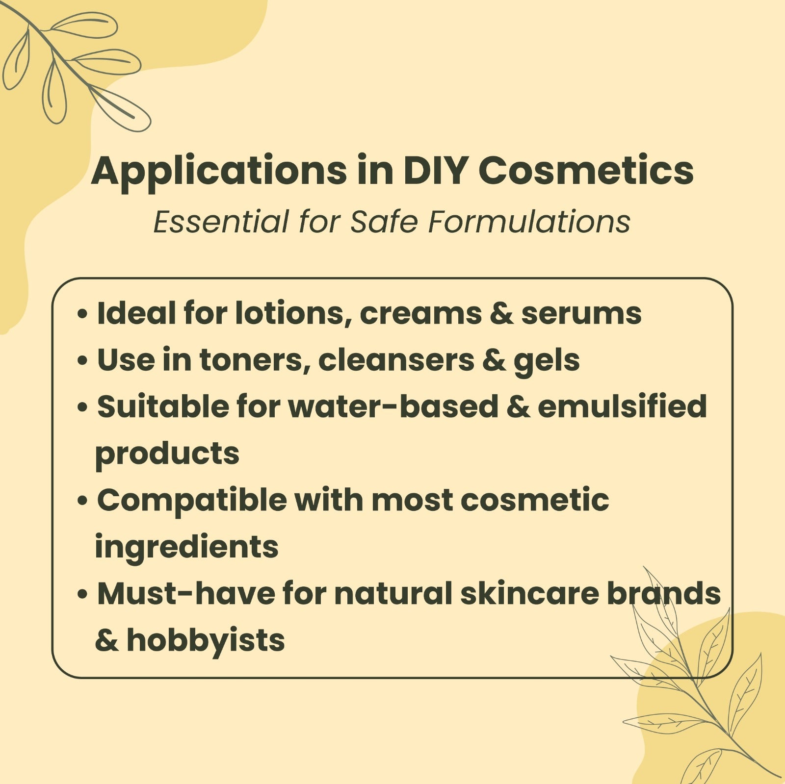 Applications in DIY Cosmetic