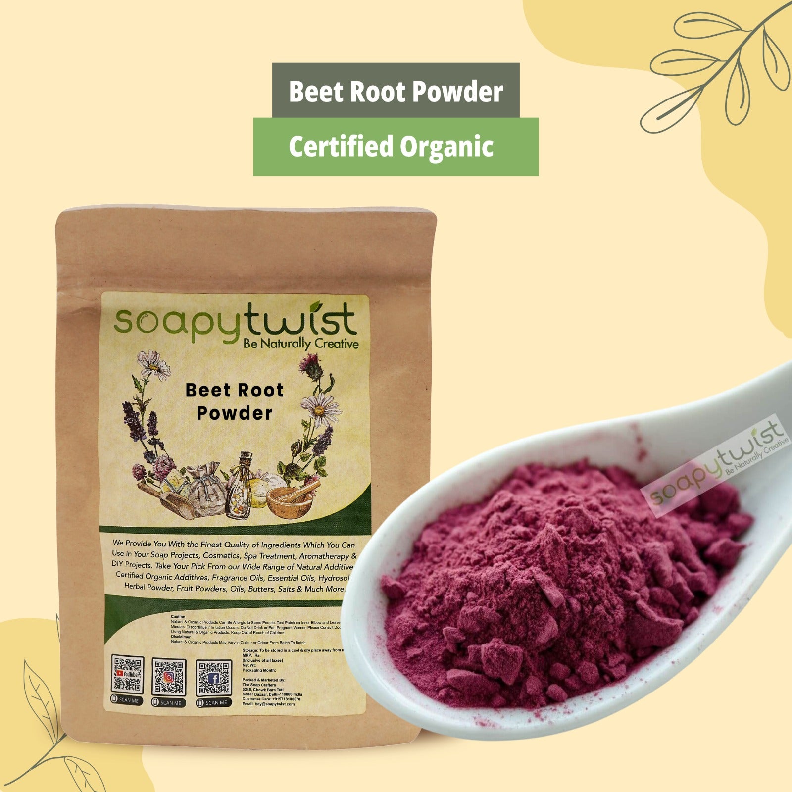 Soapy Twist Beetroot Powder