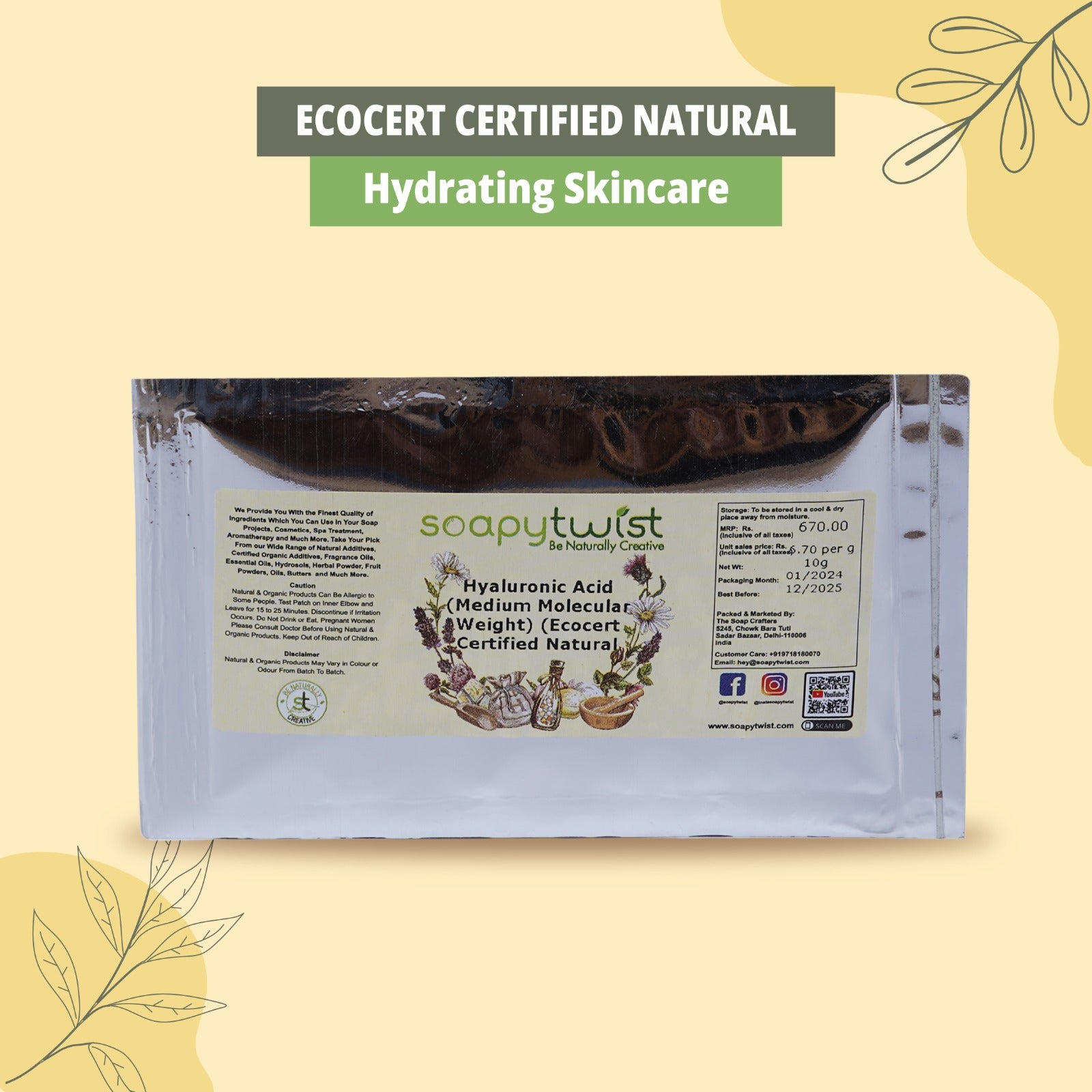 Soapy Twist Hyaluronic Acid