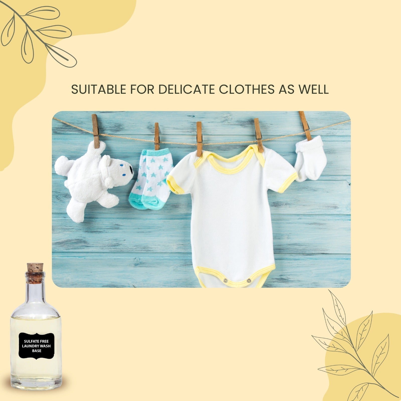 Soapy Twist Laundry Wash Base Suitable for delicate Clothes