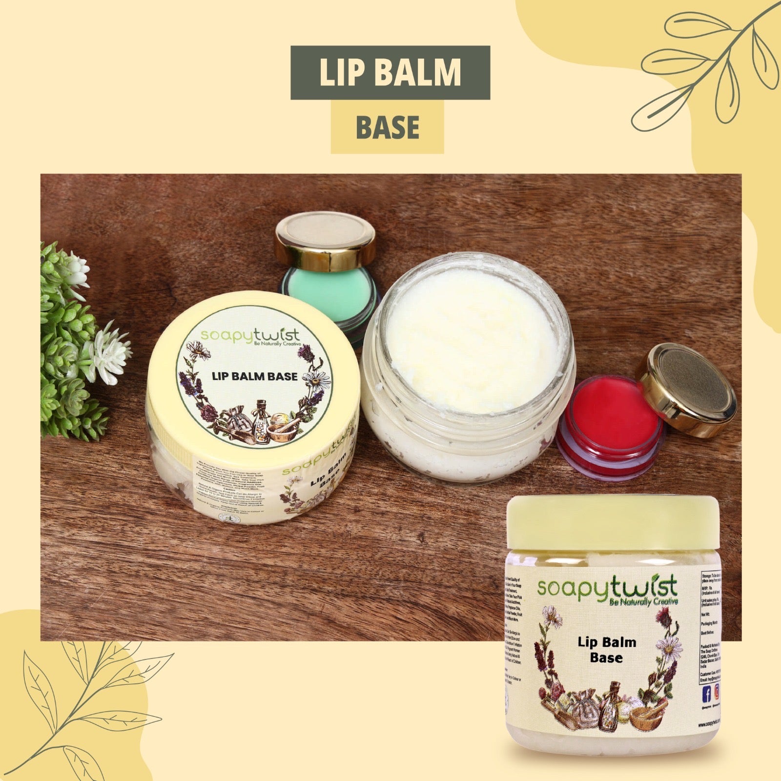 Soapy Twist Lip Balm Base