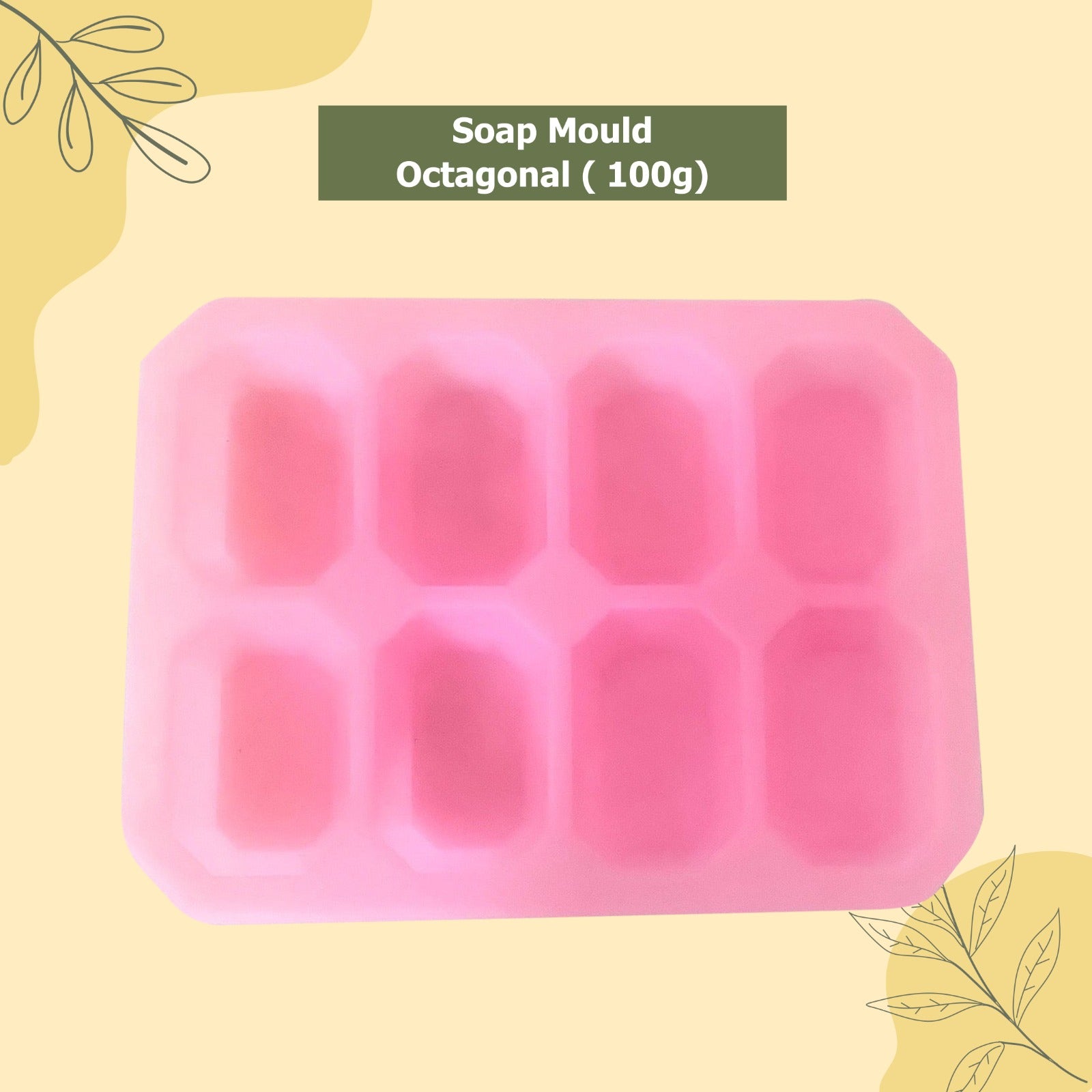 Soapy Twist Octagonal Soap Mould (100gm)