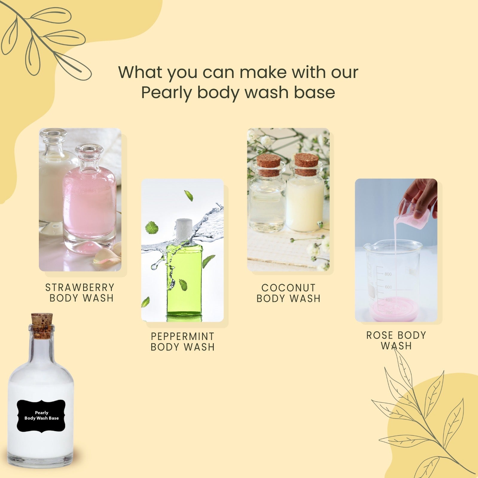 Soapy Twist Pearly Body Wash base what you can make