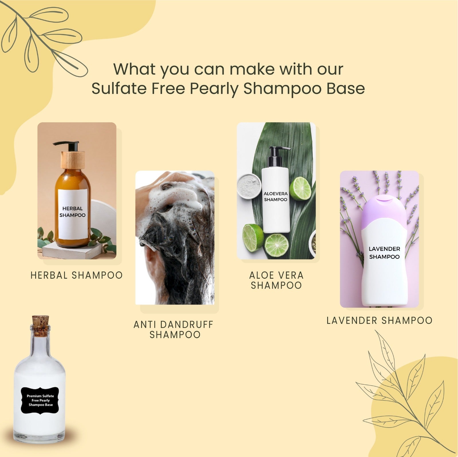Soapy Twist Premium Sulfate Free Pearly Shampoo Base what you make