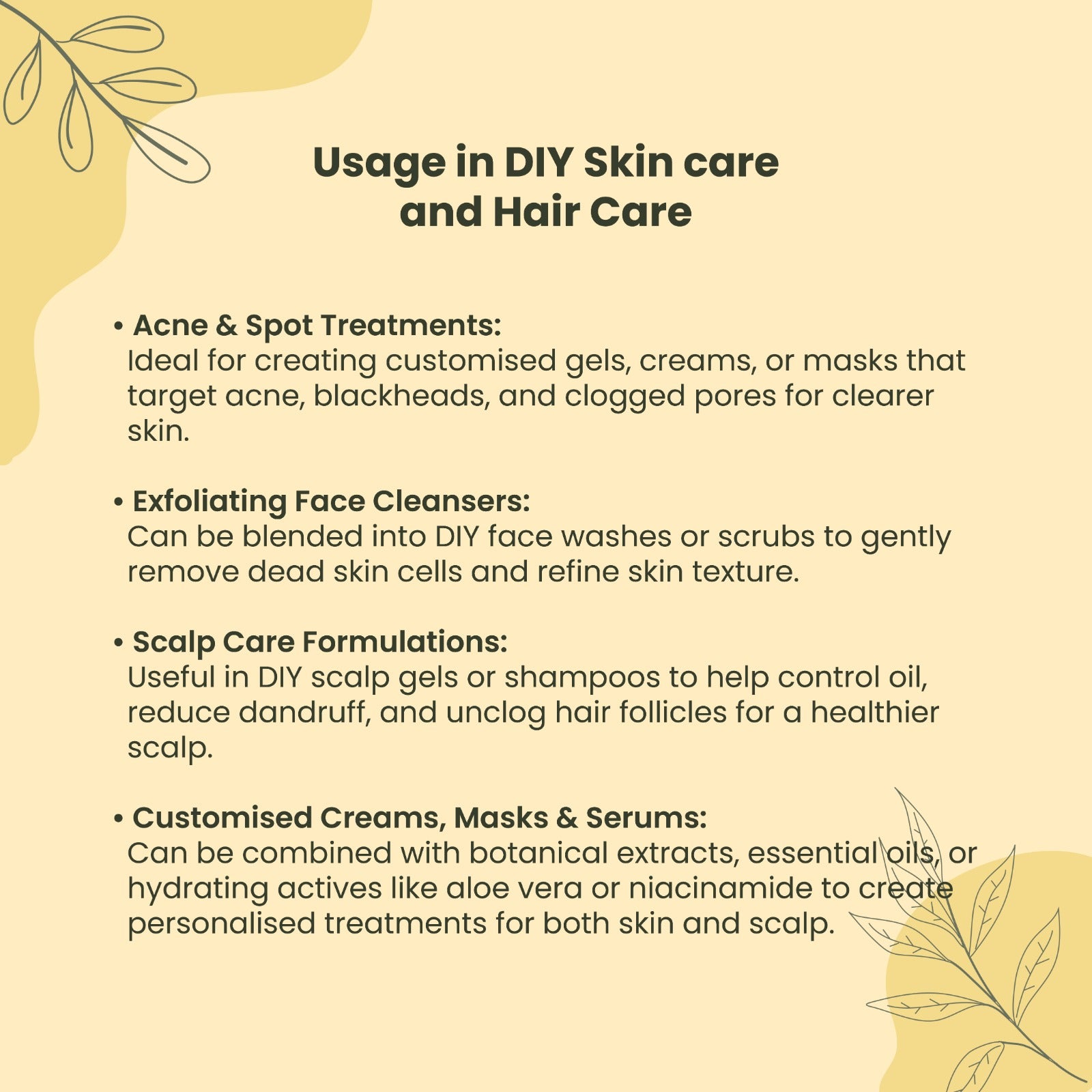 Soapy Twist Salicylic Acid Gel Base Usage