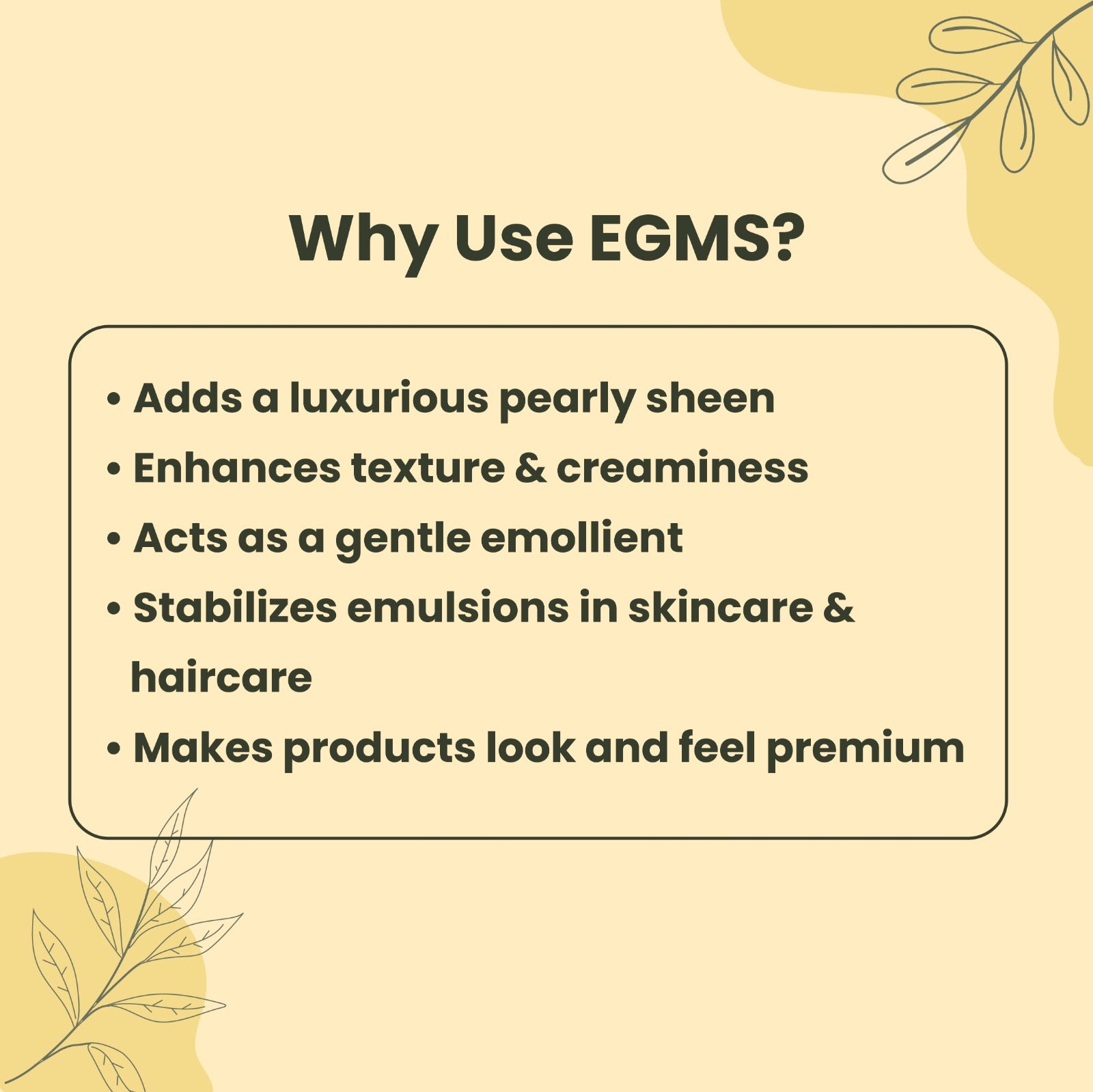 Why Use EGMS ?