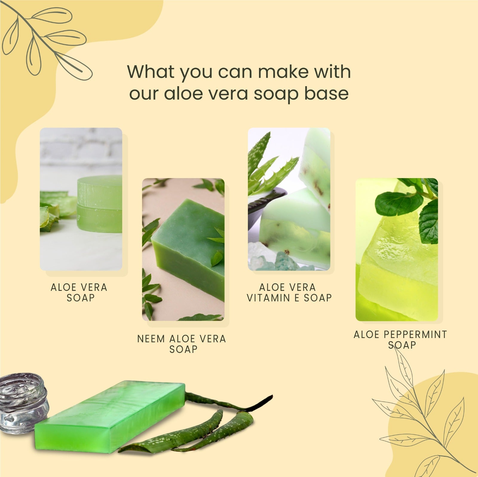 Aloe Vera Melt and Pour Soap Base