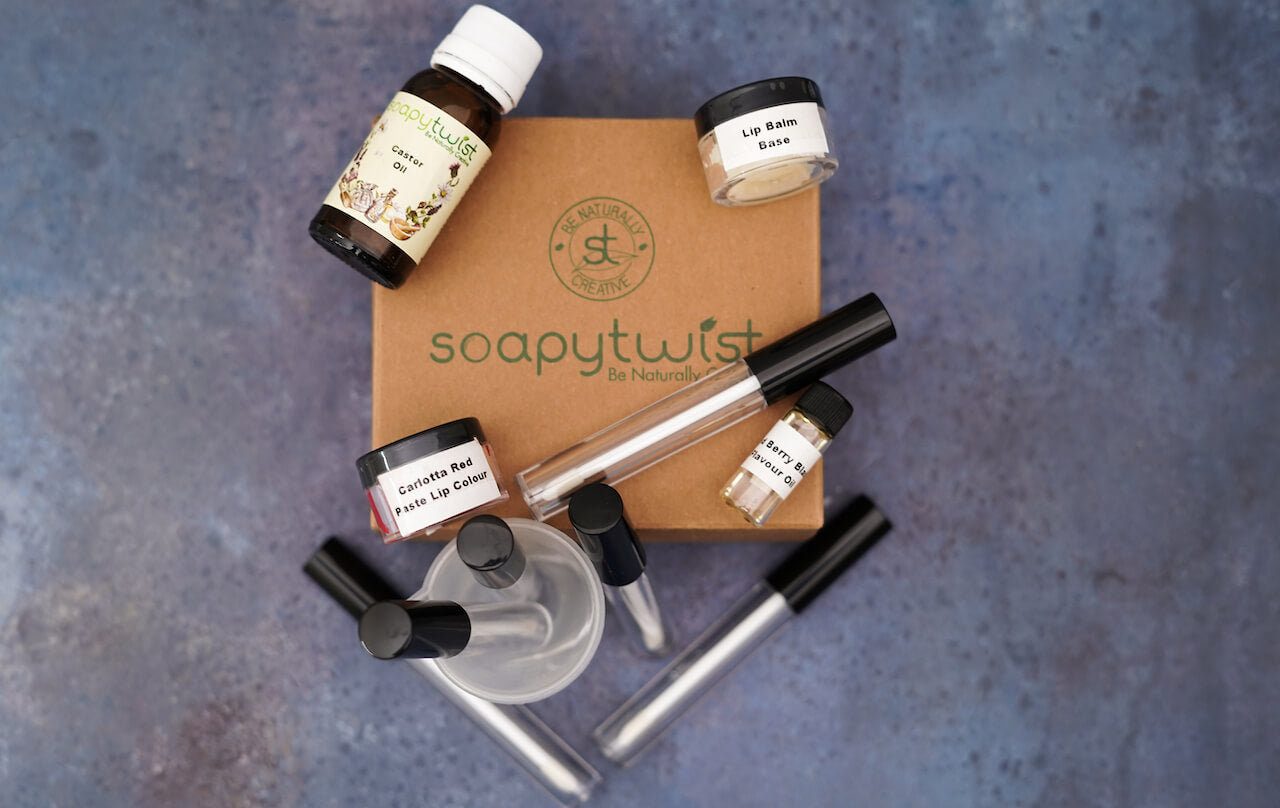 DIY Lip Gloss Kit How to make natural lip gloss at home|Soapy Twist
