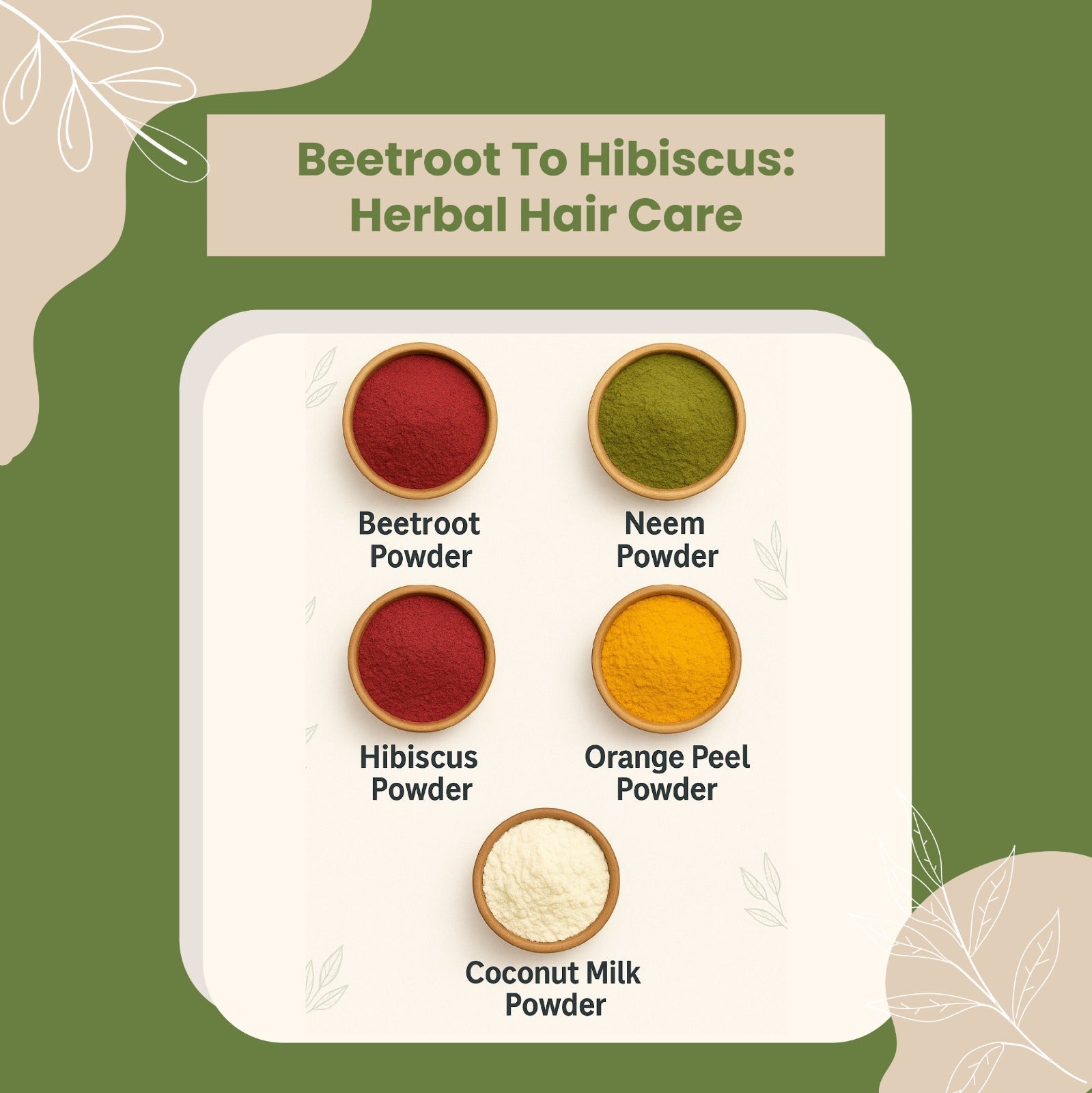 Beetroot to Hibiscus Herbal Hair Care