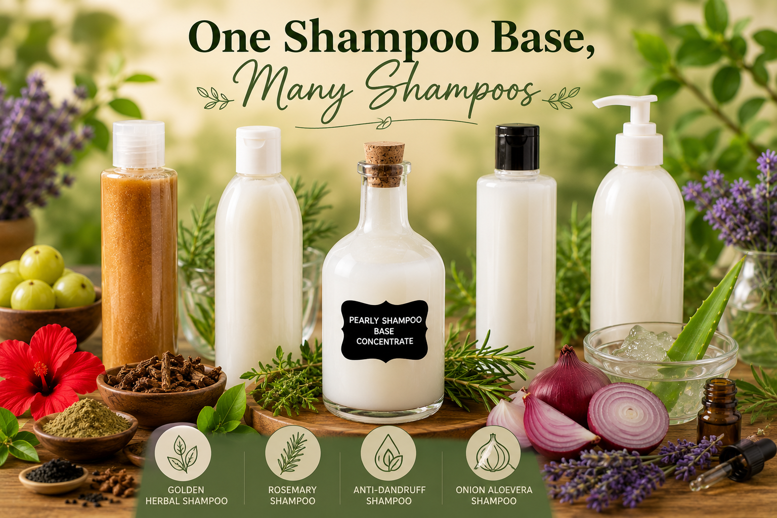 One Shampoo Base – Many Shampoos
