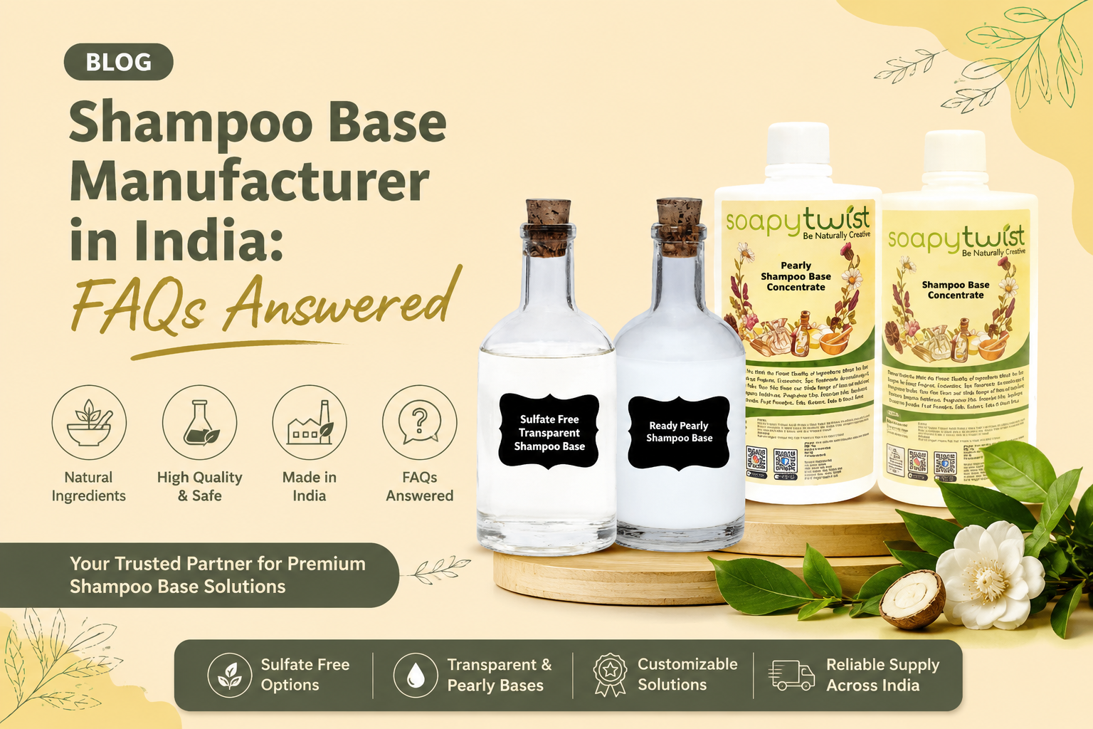 Shampoo Base Manufacturer in India: FAQs Answered