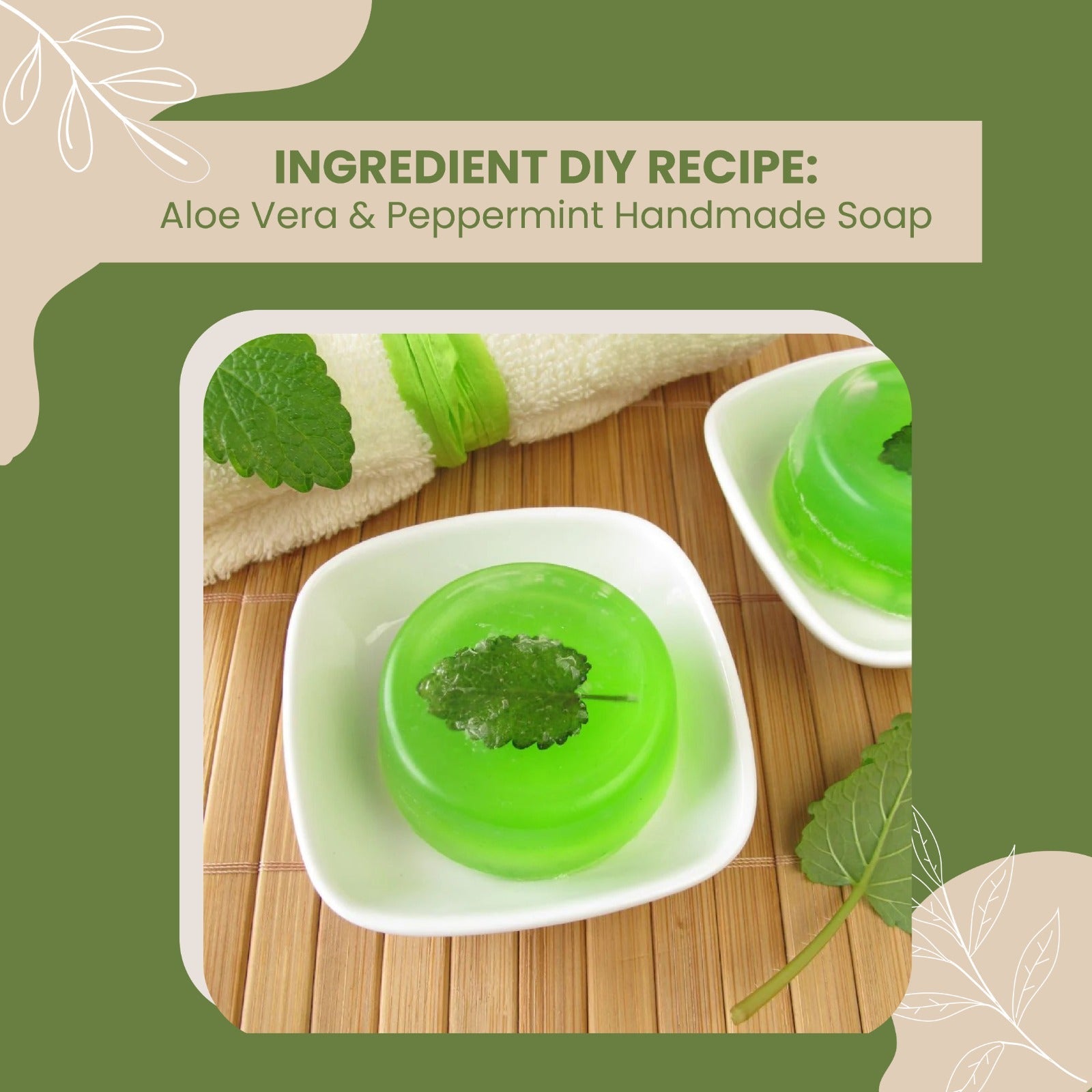 ALOE VERA AND PEPPERMINT HANDMADE SOAP