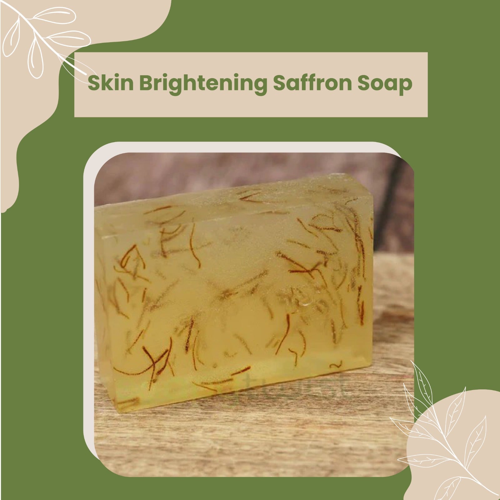 Skin Brightening Saffron Soap