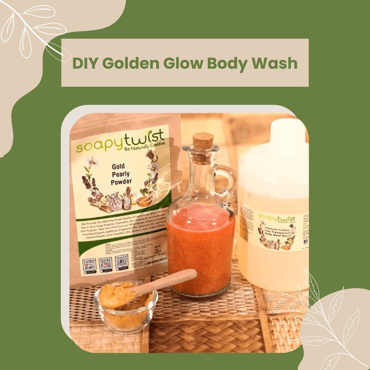 DIY Golden Glow Body Wash