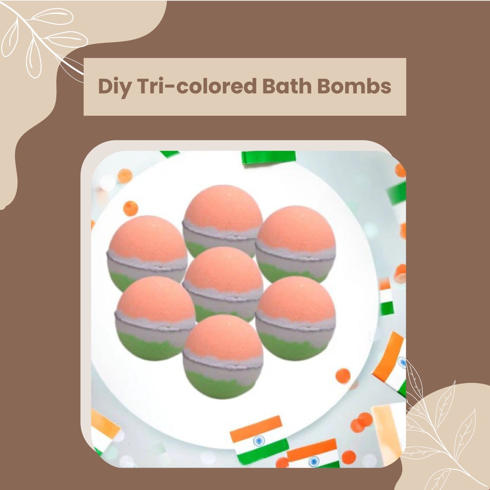 DIY TRI-COLORED BATH BOMBS