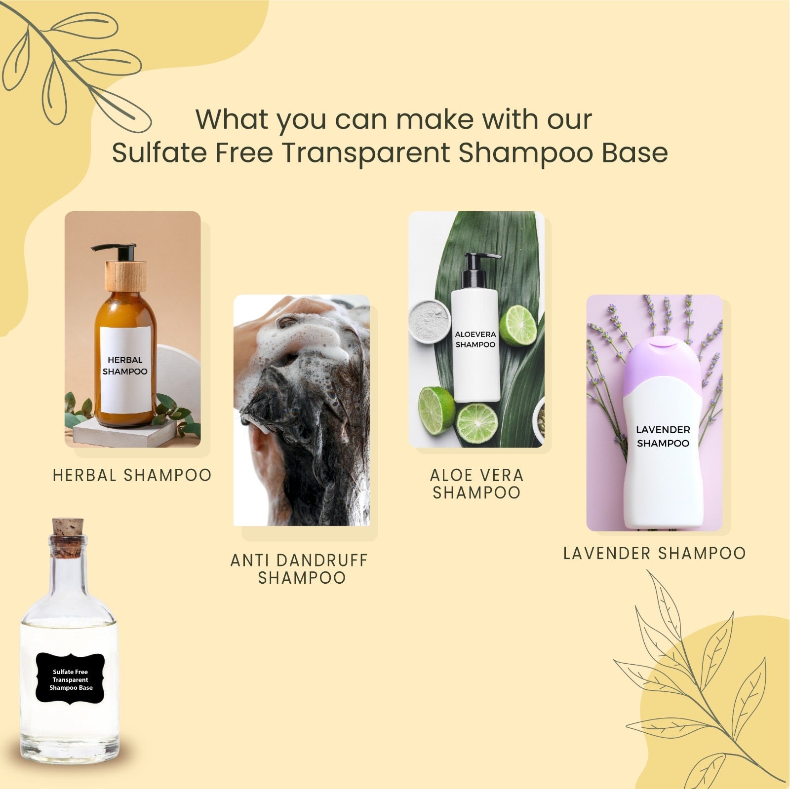 Premium Sulfate Free Transparent Shampoo Base