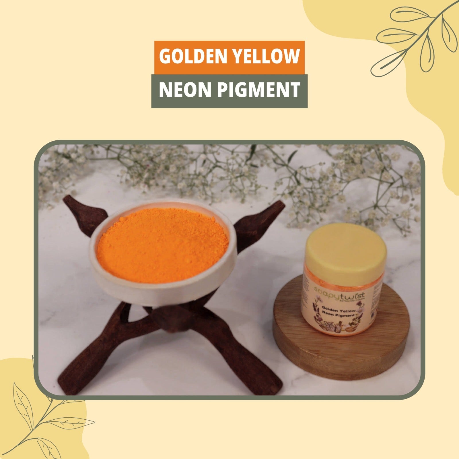 Golden Yellow Neon Pigment