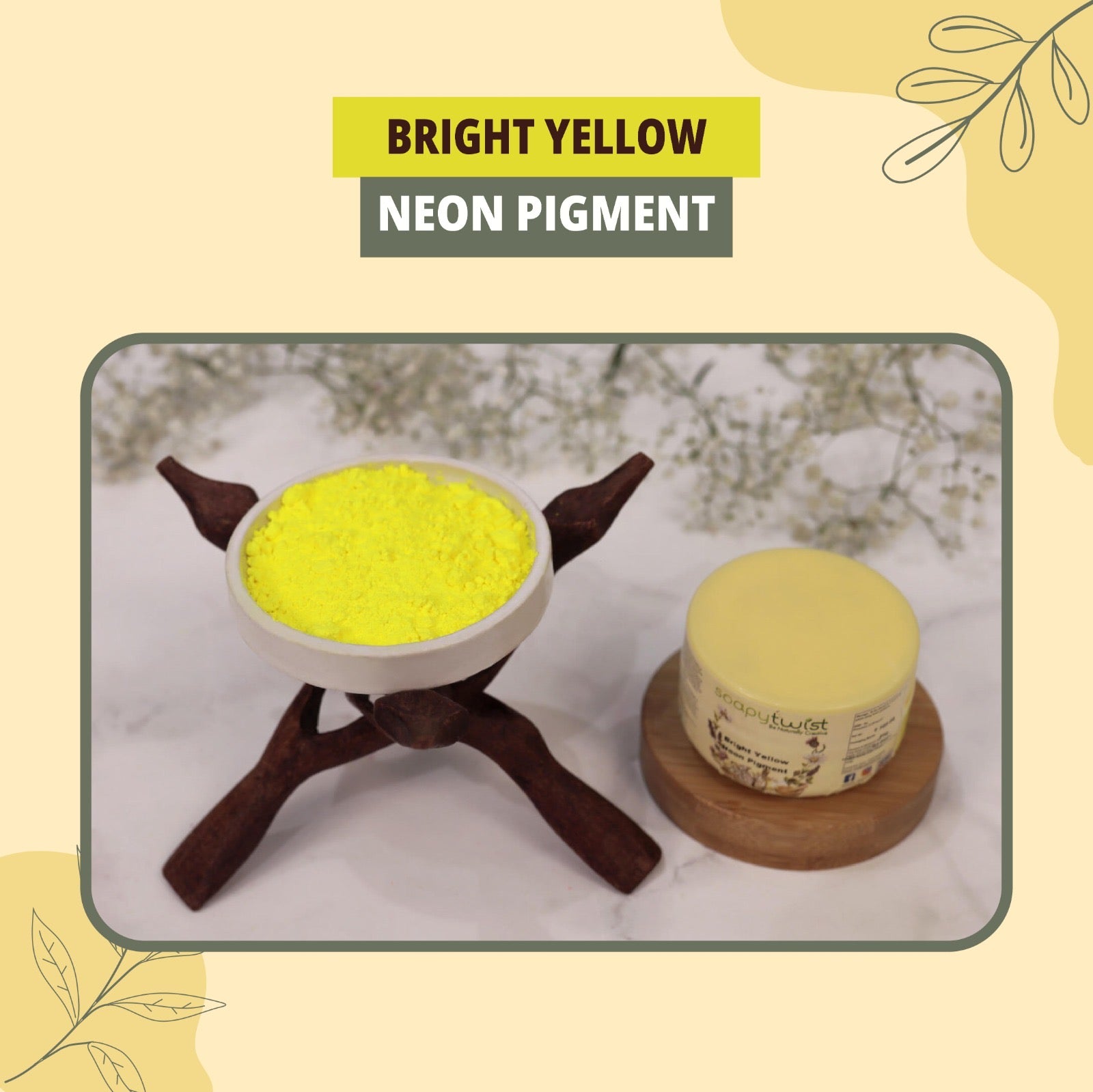 Bright Yellow Neon Pigment