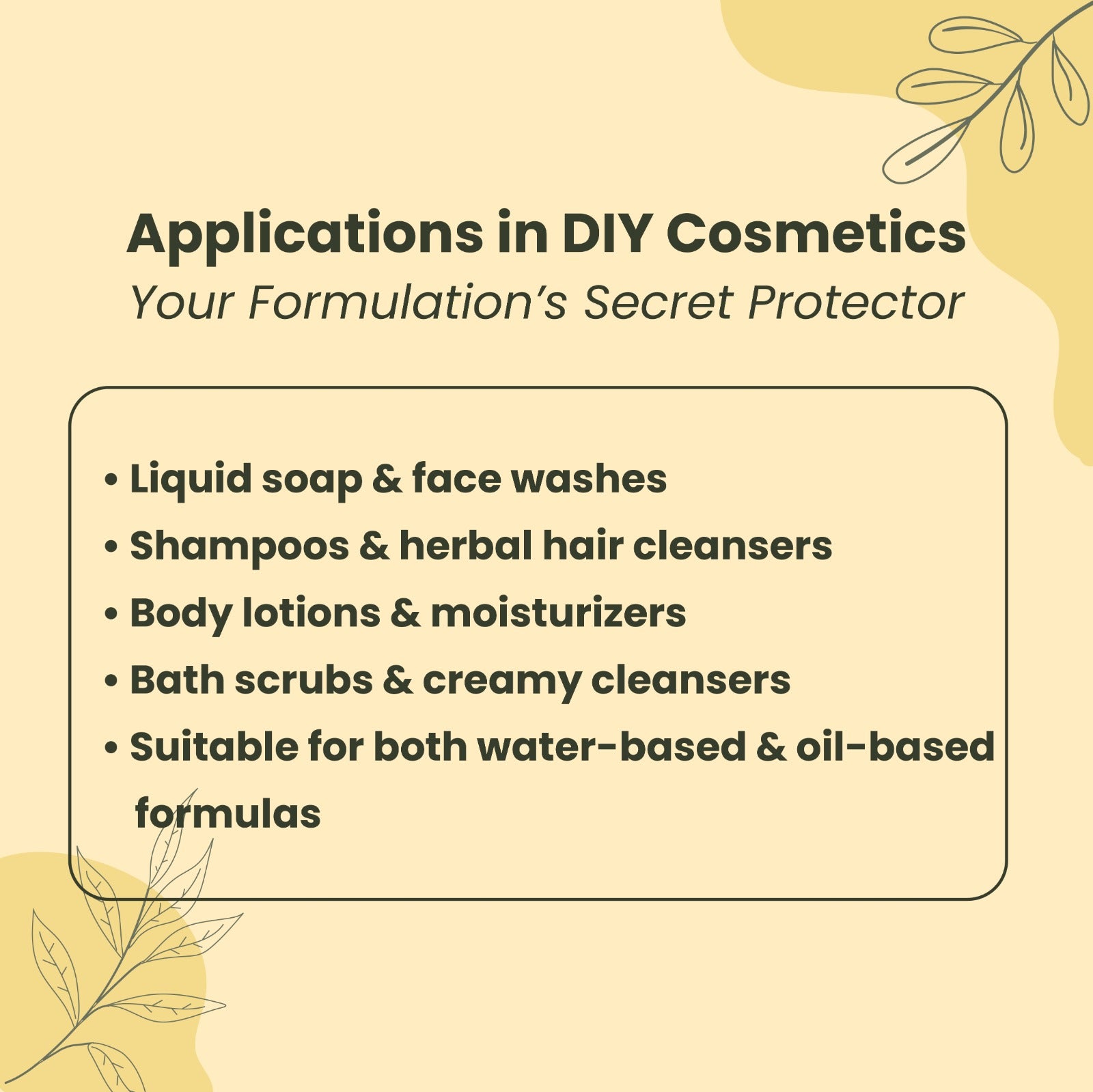 Applications in DIY Cosmetics