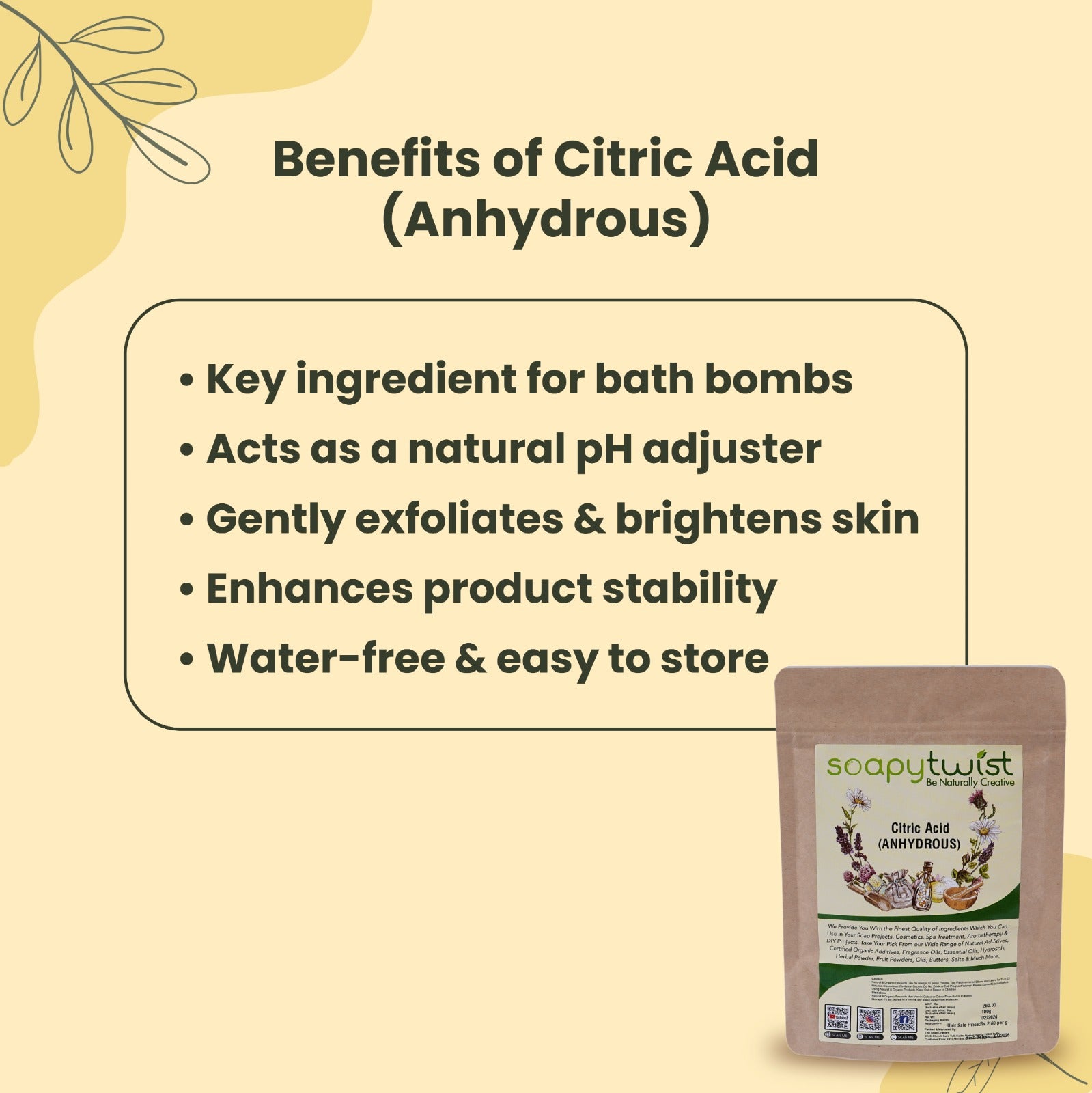Benefits of Citric Acid