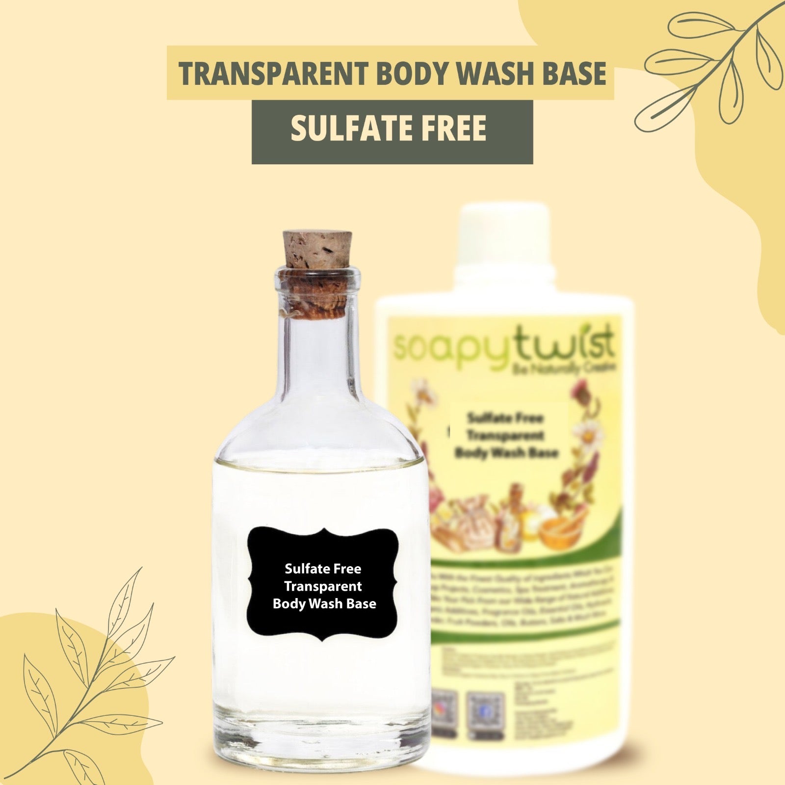 Premium Sulfate Free Transparent Body Wash Base