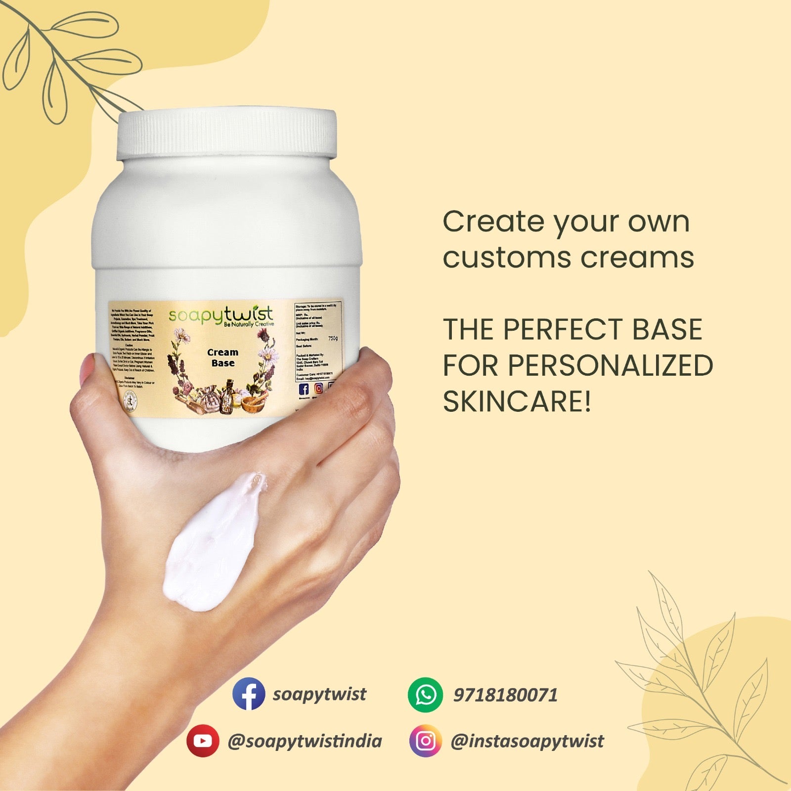 Create your own custom cream Base