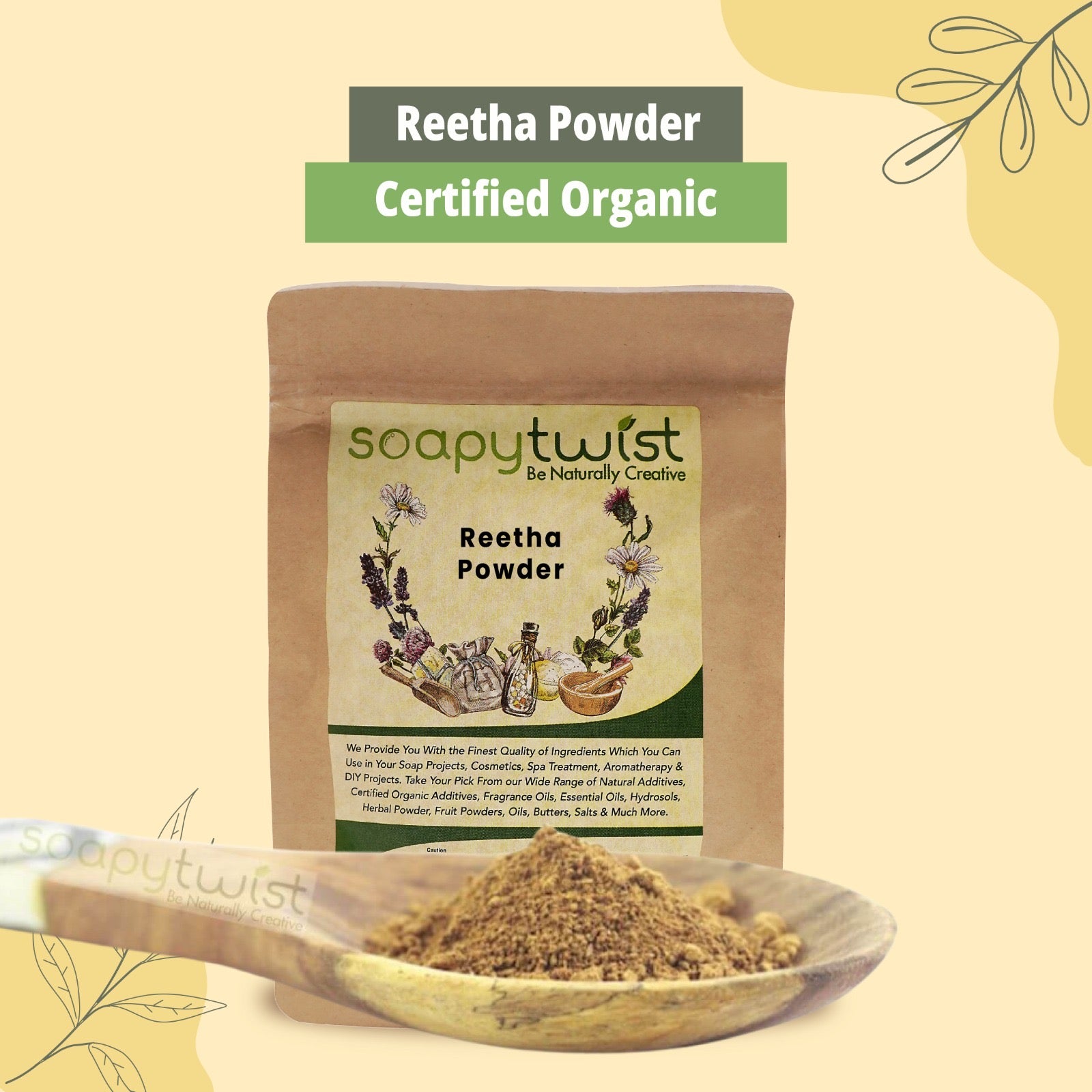 Organic Reetha (Soapnut) Powder