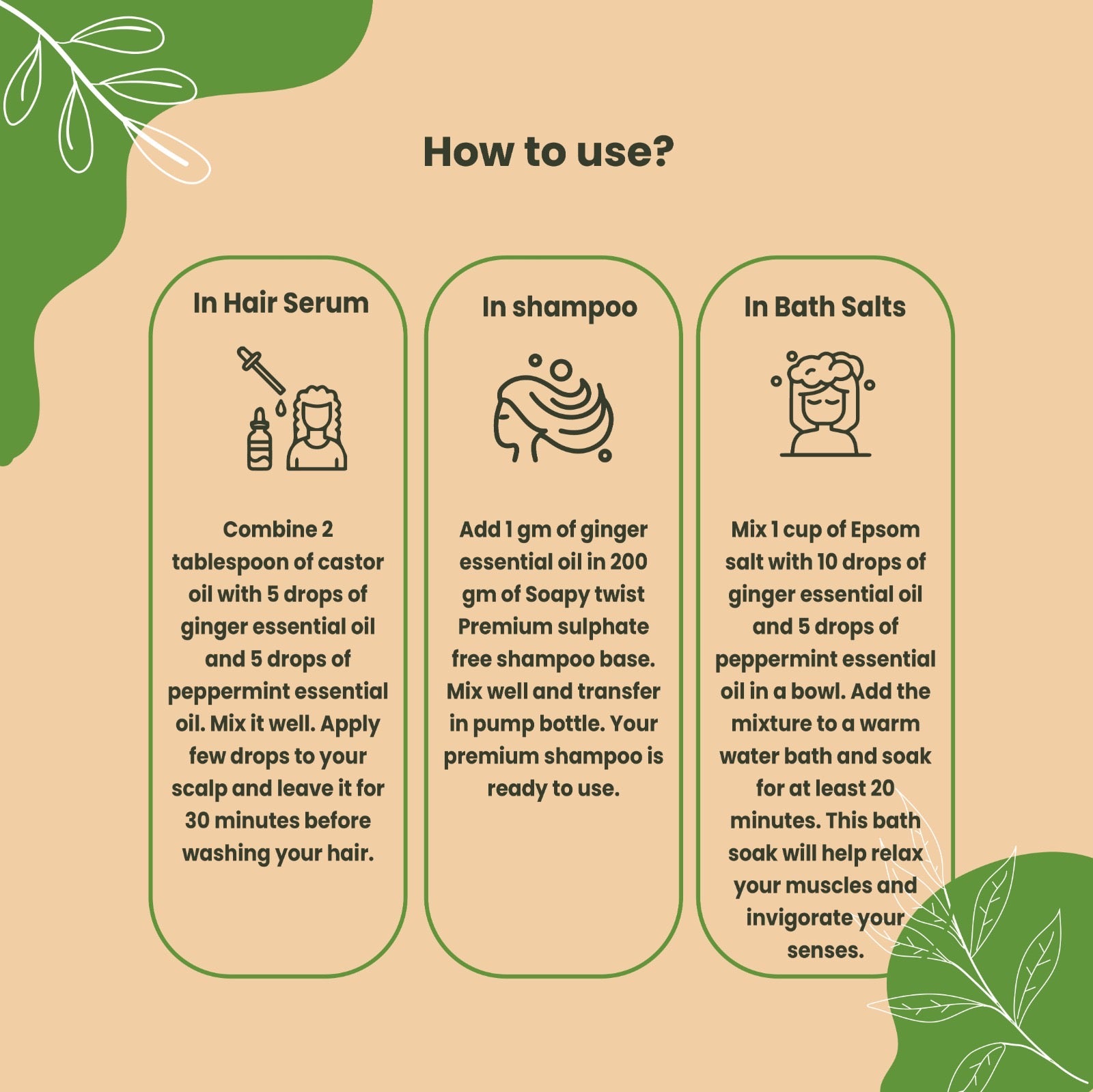 How to Use Soapy Twist Ginger Essential Oil 