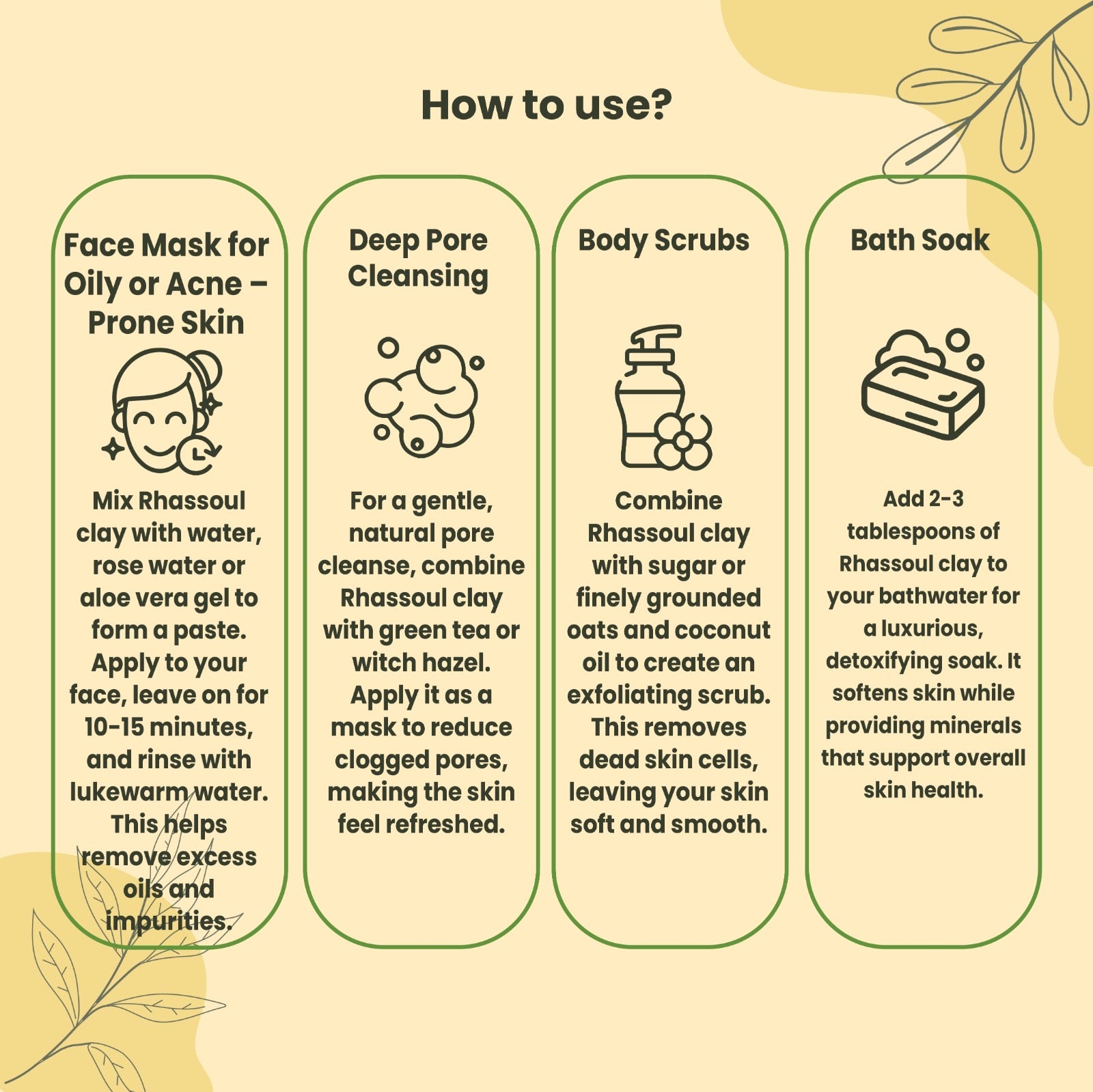 How to Use Soapy Twist Rhassoul Clay 