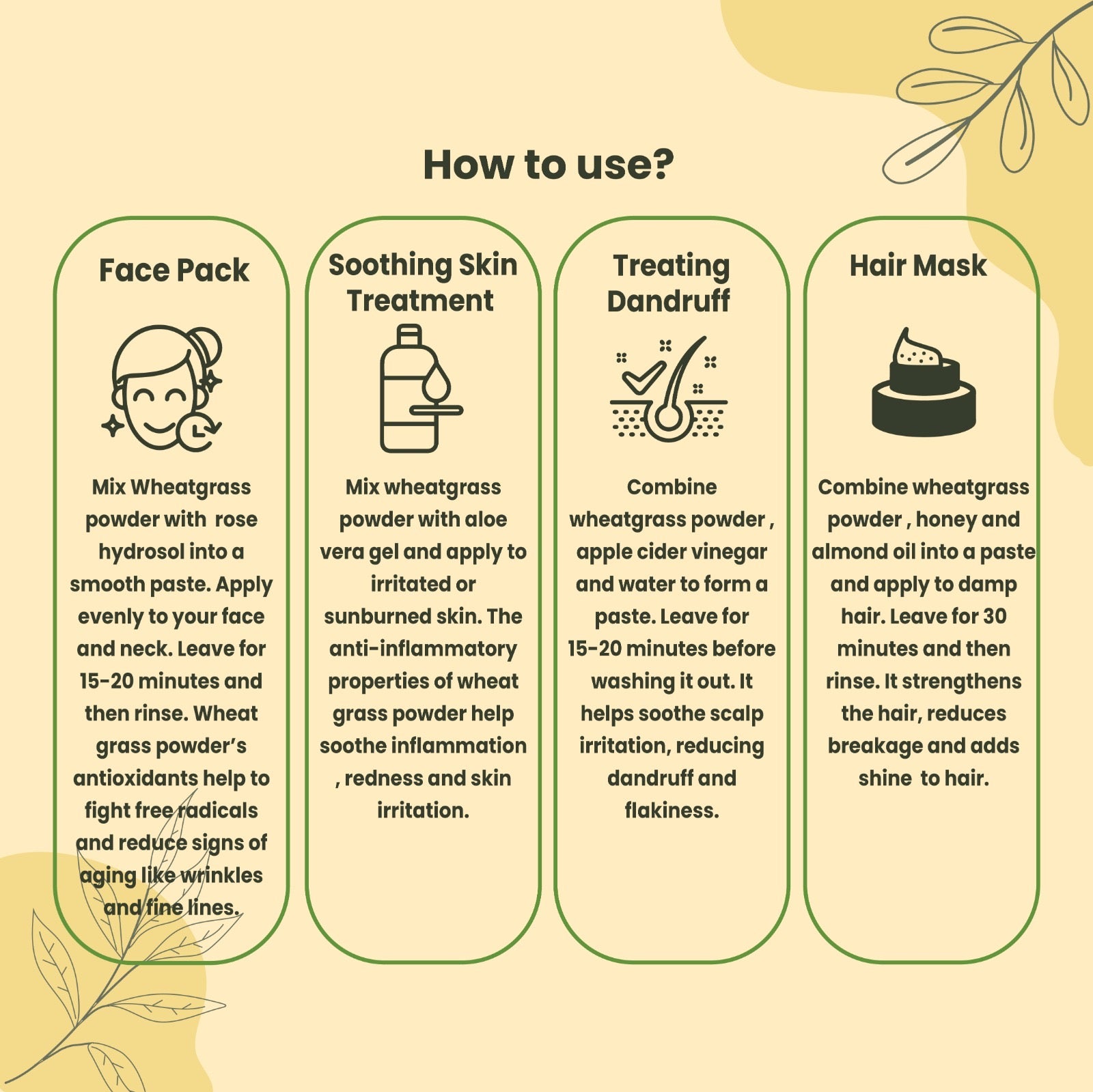 How to Use Soapy Twist Wheatgrass Powder 